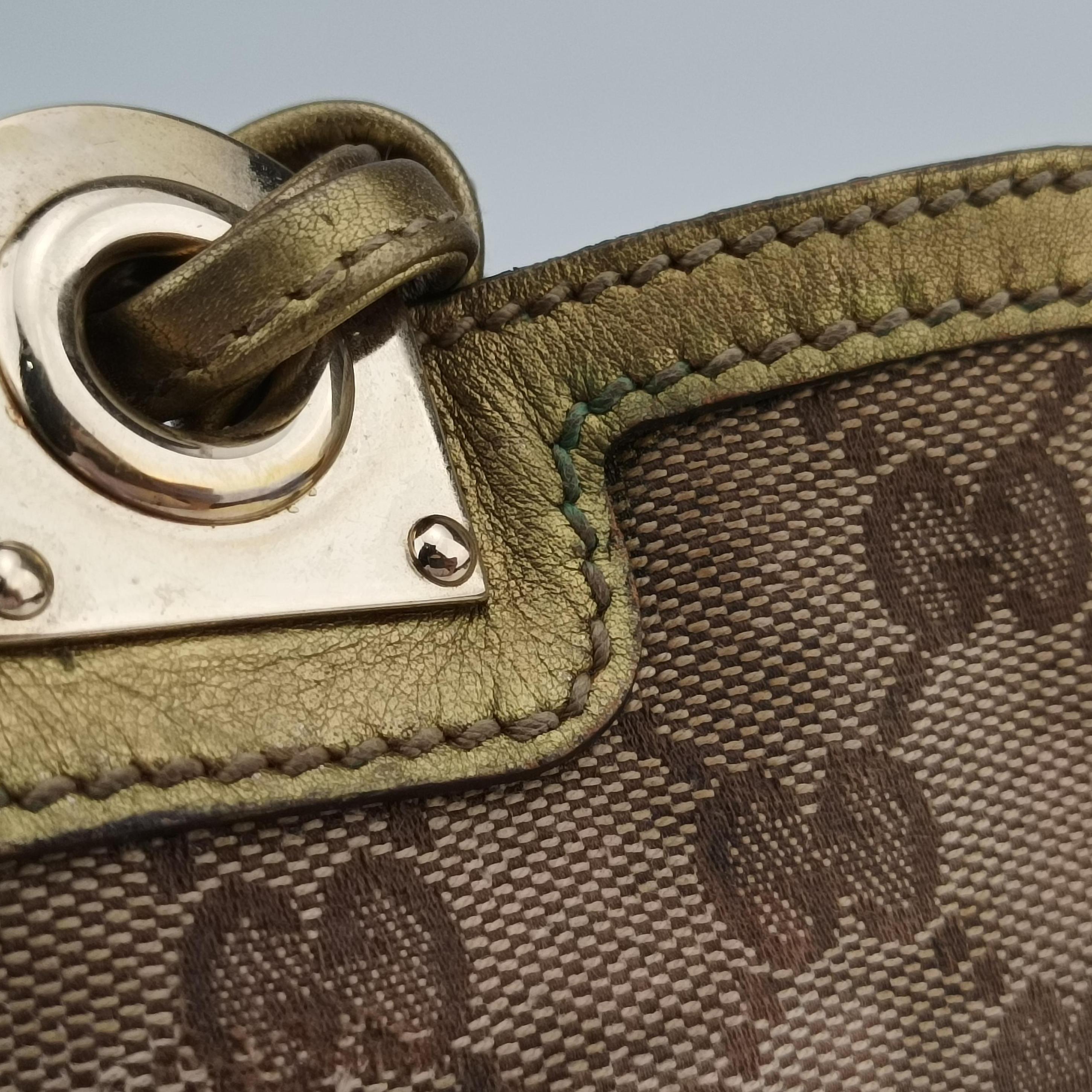 Secondhand Gucci Indy Mini Top Handle Brown×golden Canvas 198339 shoulderbag | stylenewstar