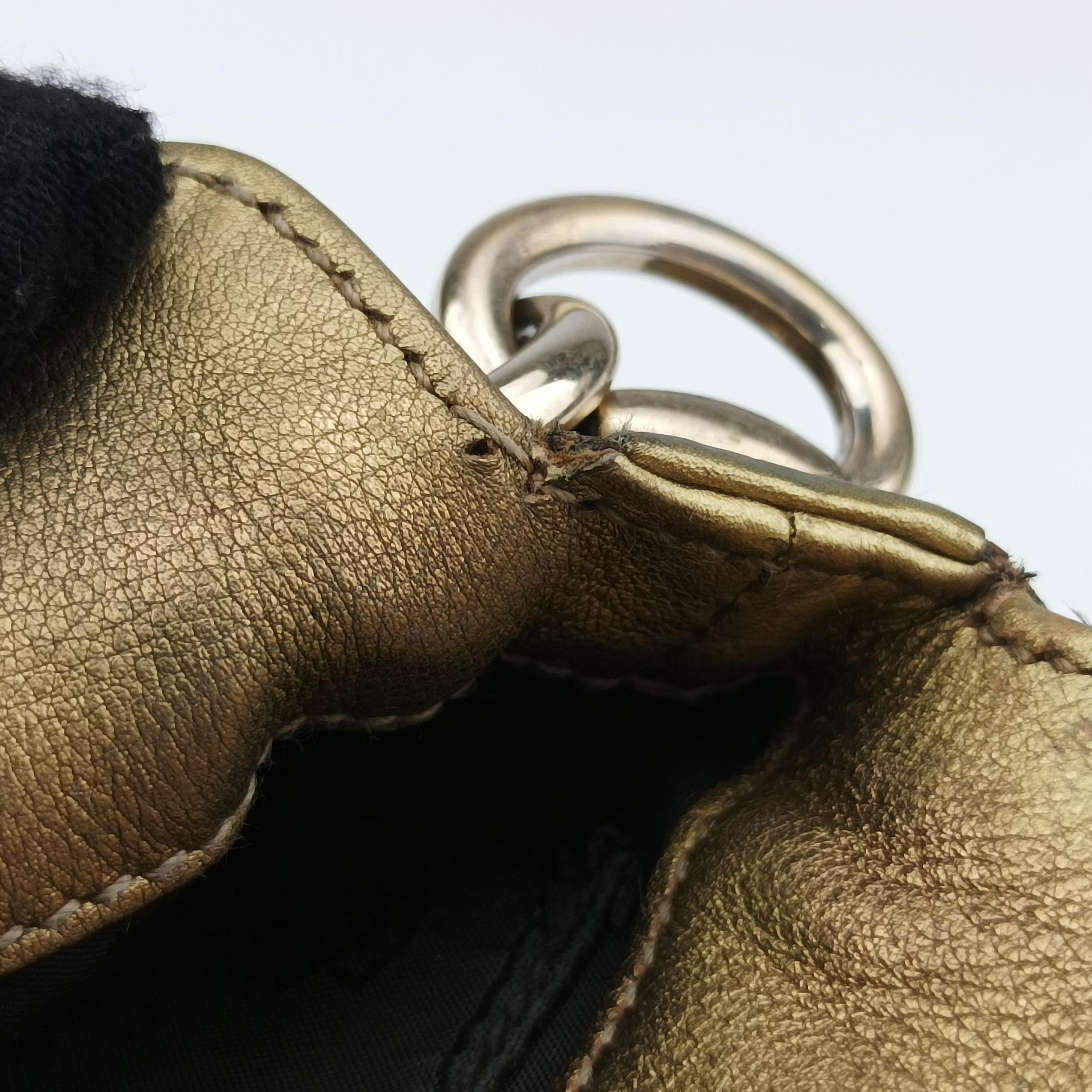 Secondhand Gucci Indy Mini Top Handle Brown×golden Canvas 198339 shoulderbag | stylenewstar