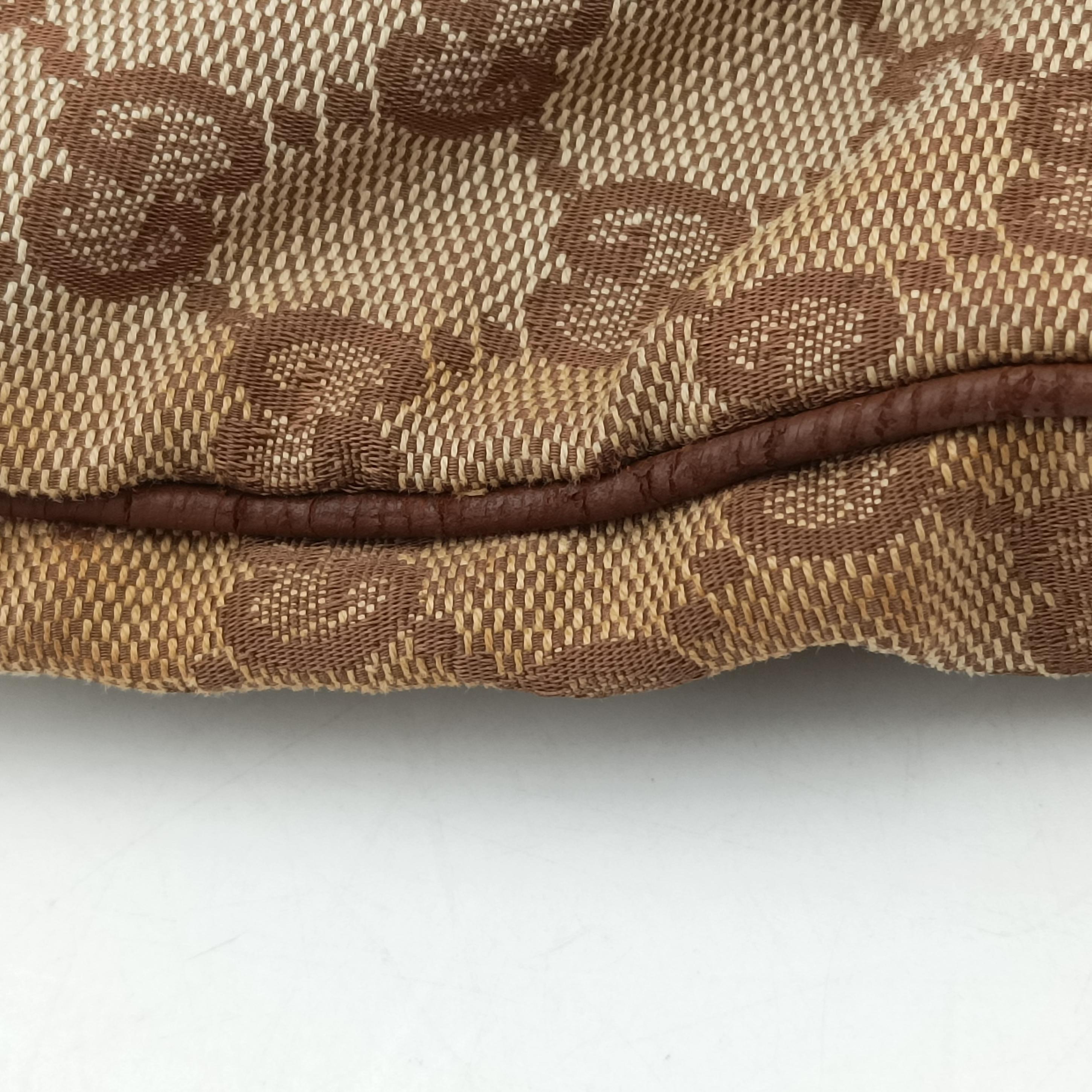 Pre-owned Gucci New Jackie Beige x Brown canvas×leather 120888 handbag | stylenewstar