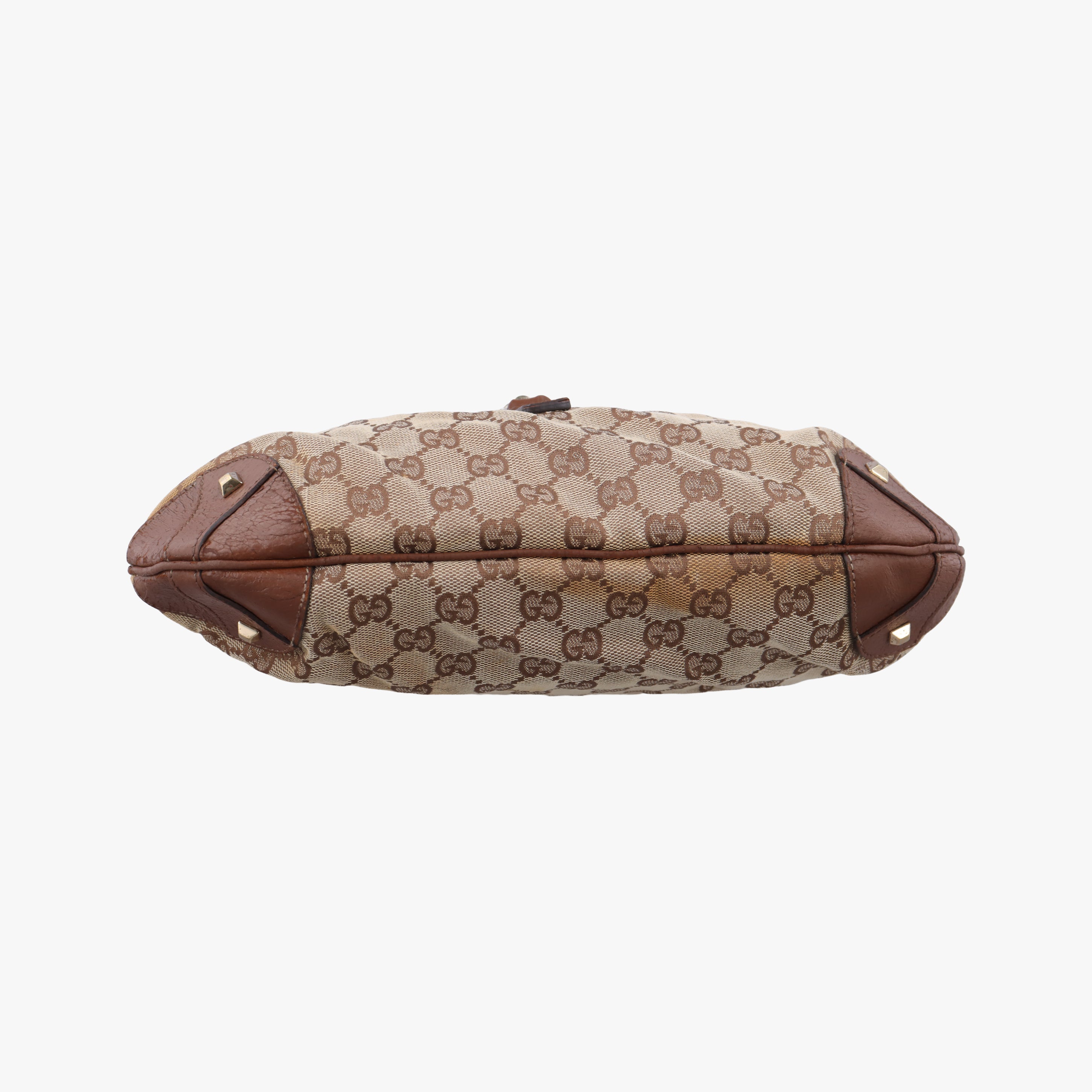 Pre-owned Gucci New Jackie Beige x Brown canvas×leather 120888 handbag | stylenewstar