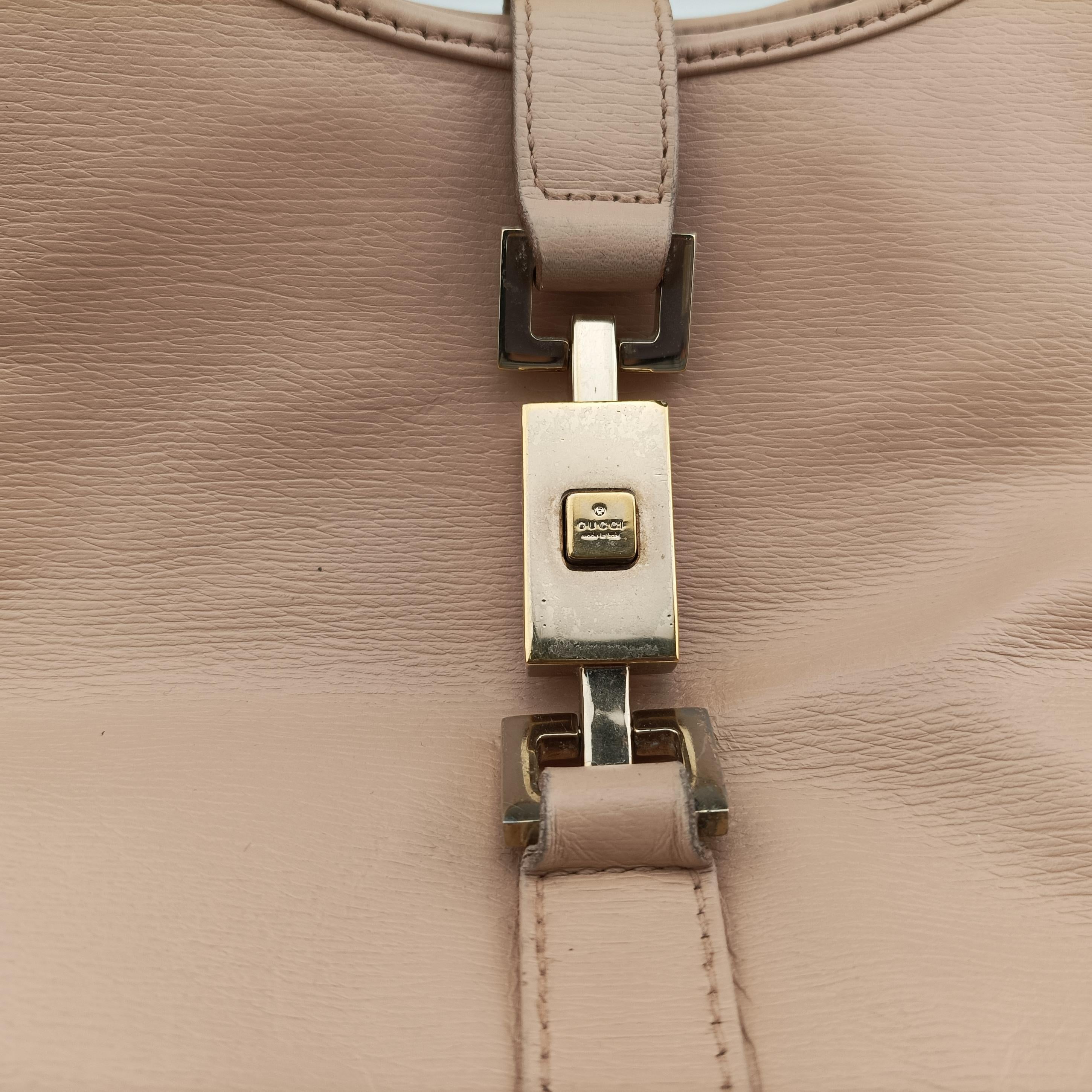 Pre-owned Gucci Jackie Pink Leather 002.10 handbag | stylenewstar
