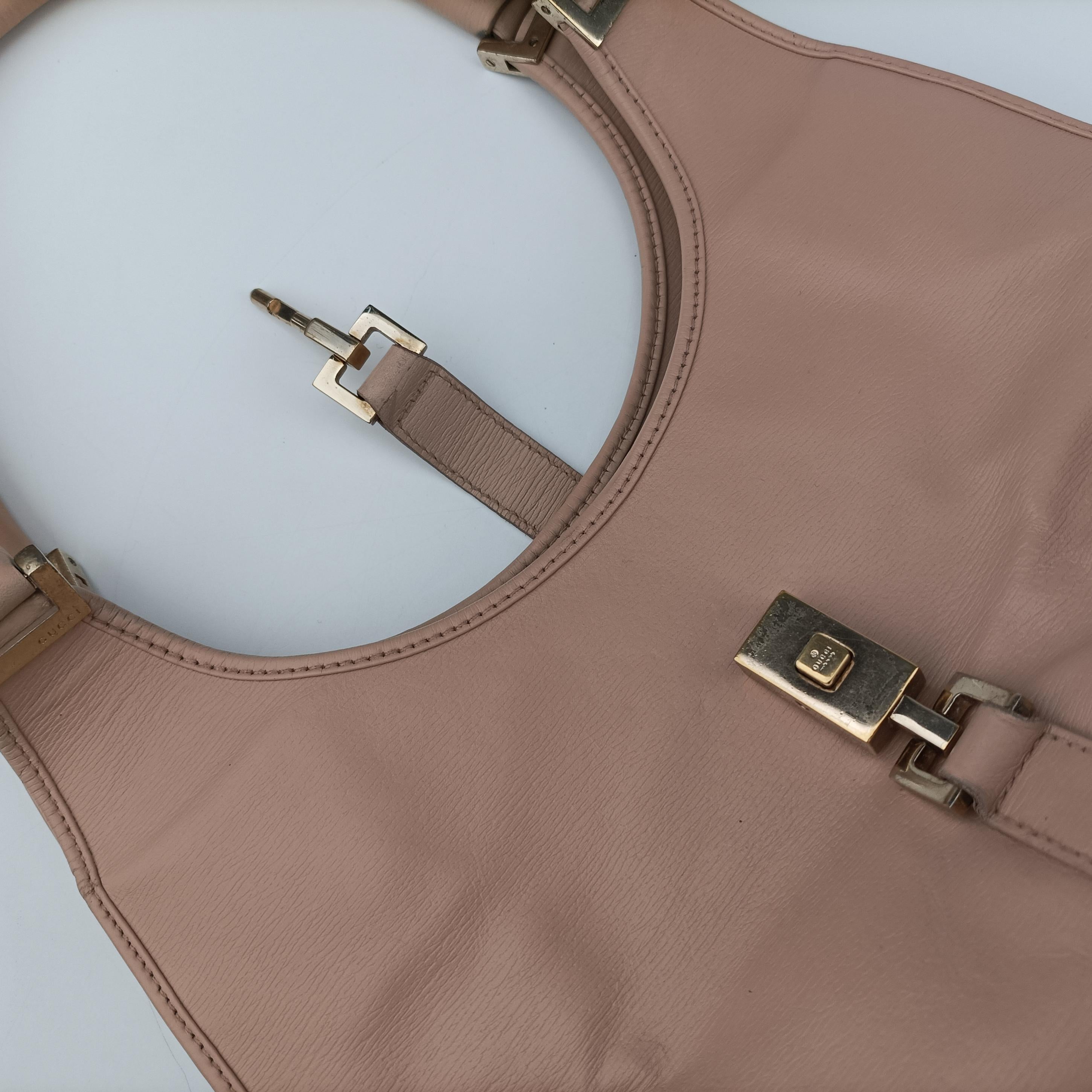 Pre-owned Gucci Jackie Pink Leather 002.10 handbag | stylenewstar