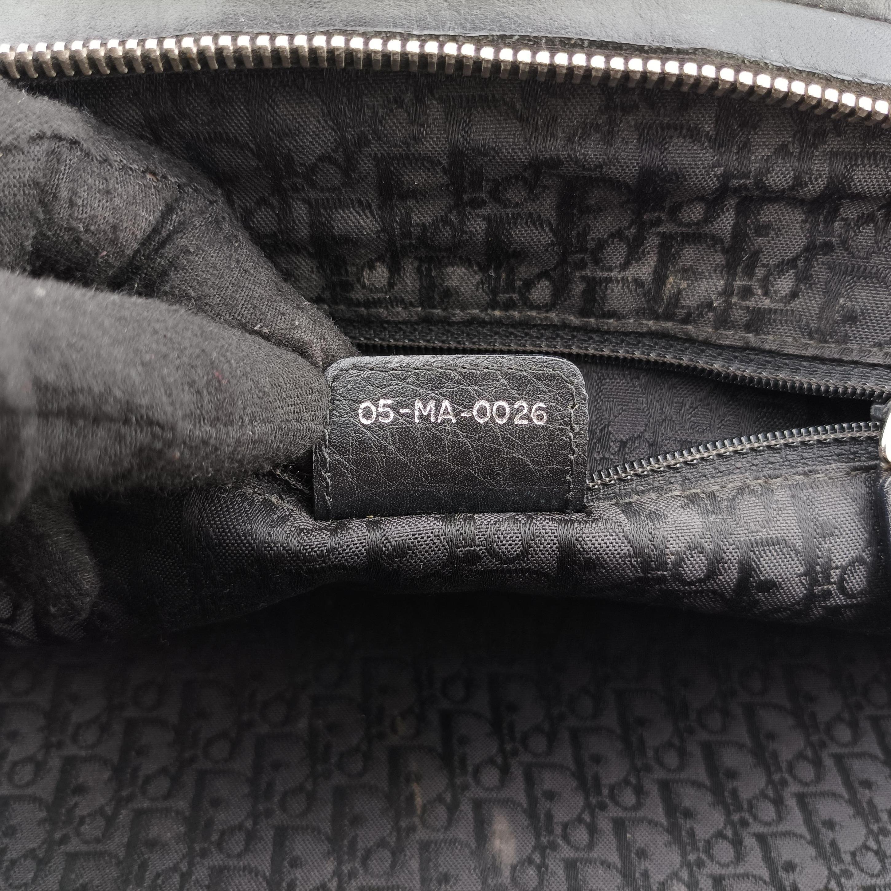 Pre-owned Christian Dior Detective Frame Black Leather  handbag | stylenewstar