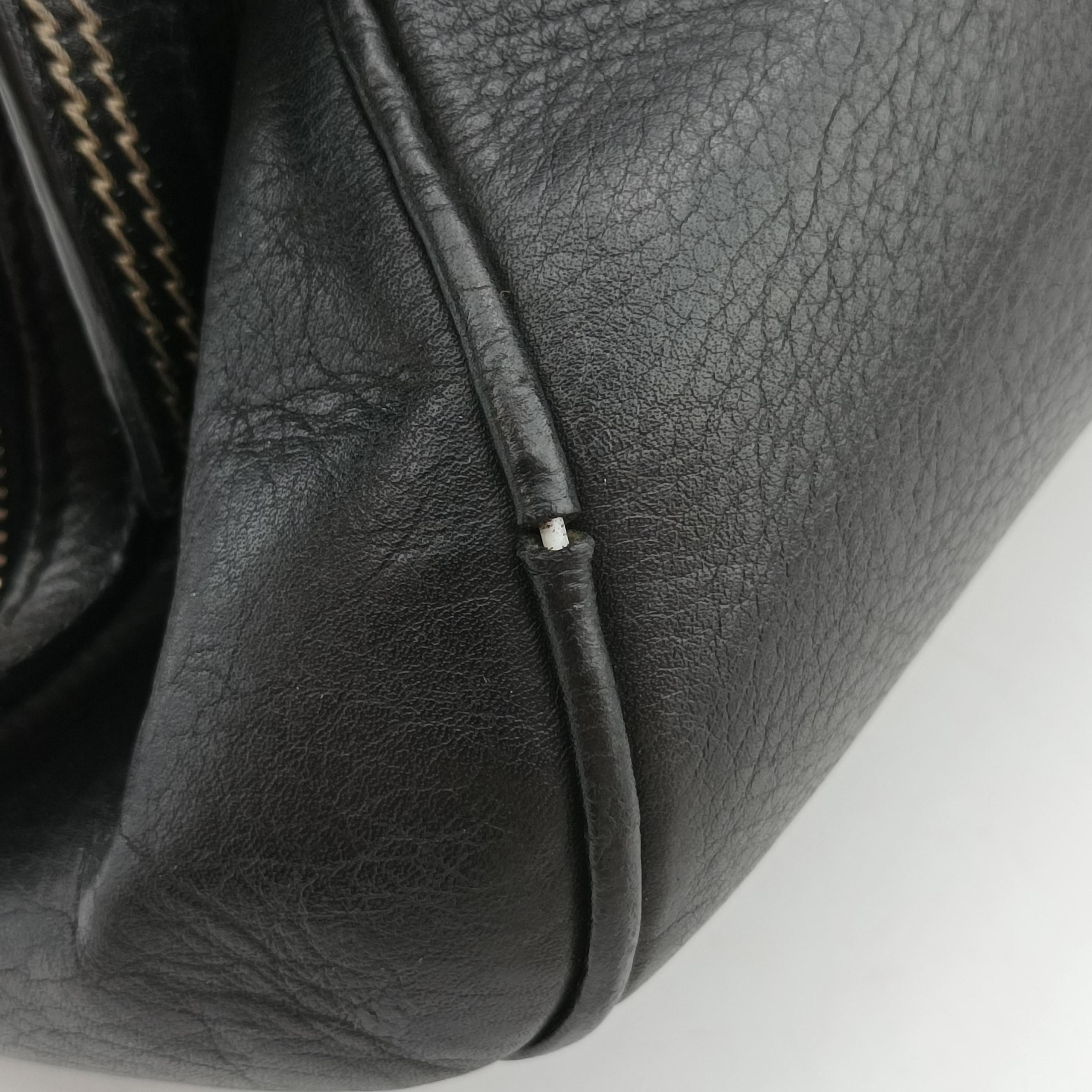 Pre-owned Christian Dior Detective Frame Black Leather  handbag | stylenewstar