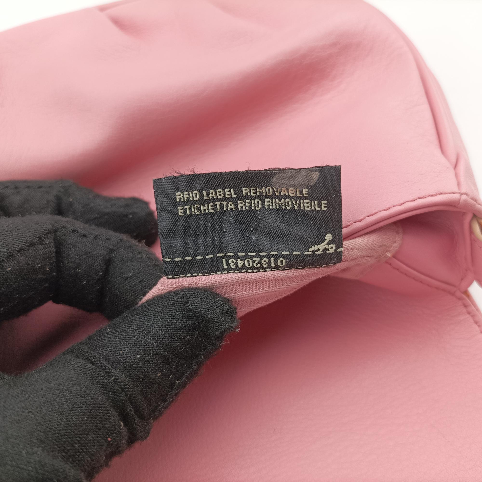 Pre-owned Fendi Fendista Pochette Pink Leather 8M0276 shoulderbag | stylenewstar
