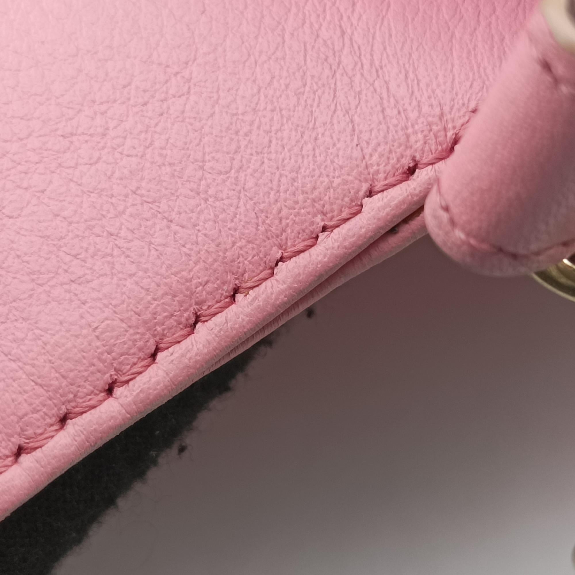 Pre-owned Fendi Fendista Pochette Pink Leather 8M0276 shoulderbag | stylenewstar