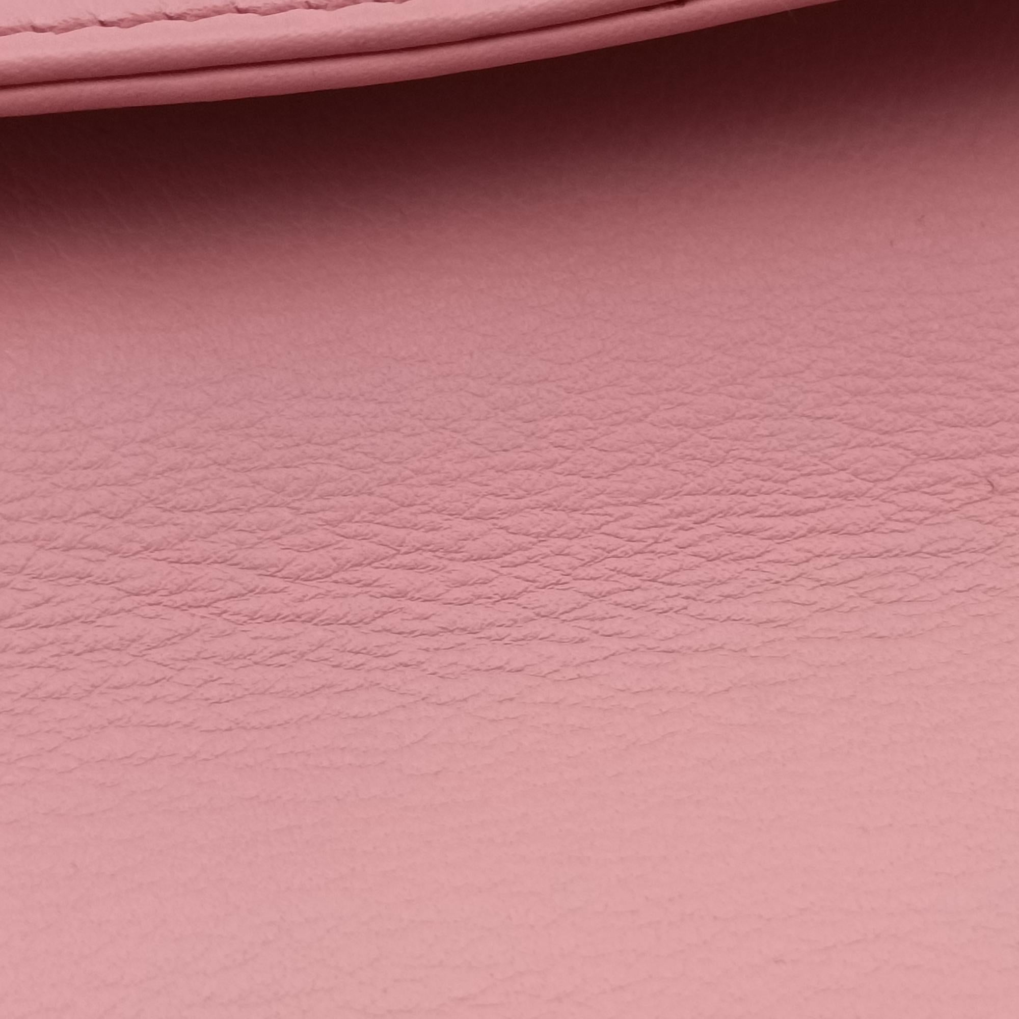 Pre-owned Fendi Fendista Pochette Pink Leather 8M0276 shoulderbag | stylenewstar