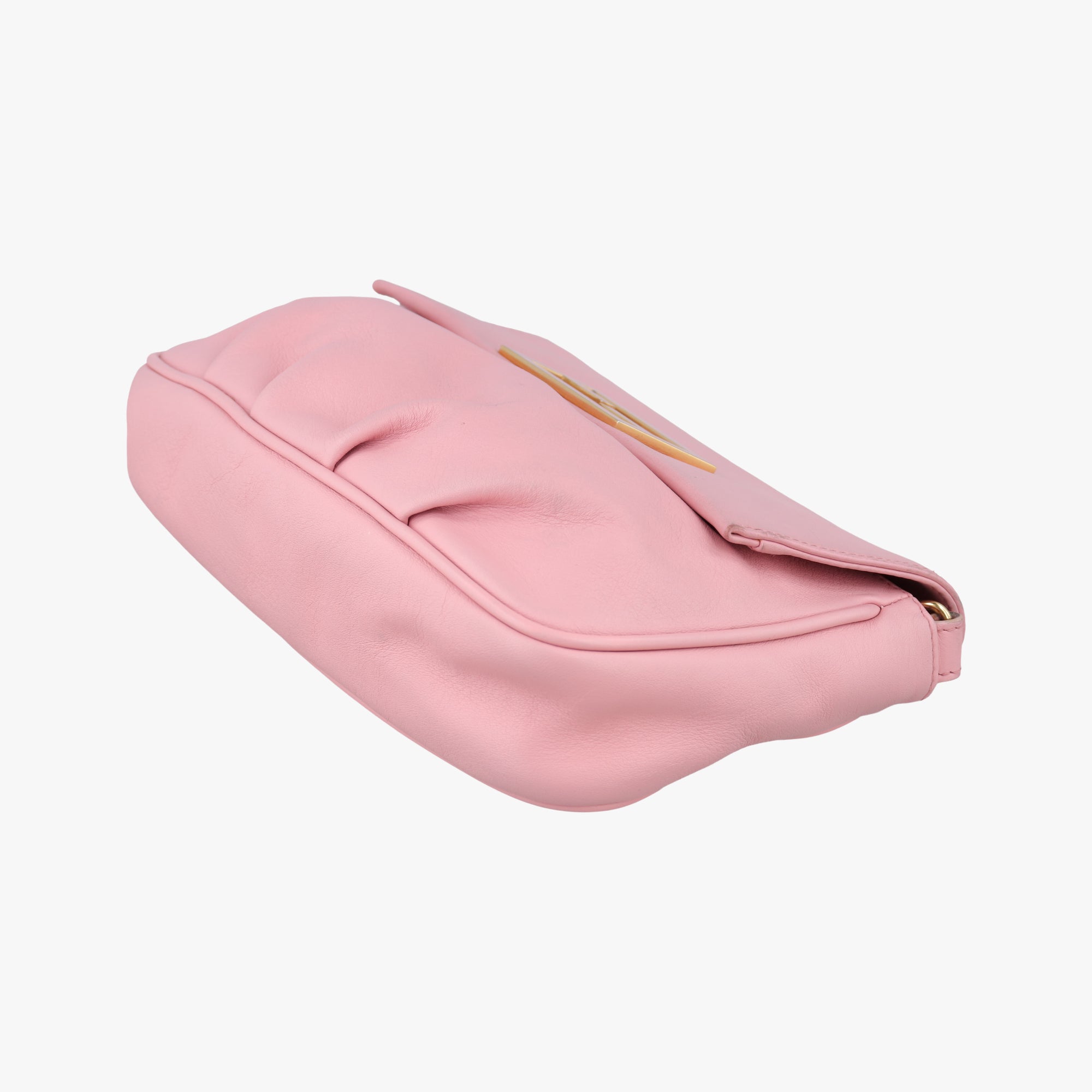 Pre-owned Fendi Fendista Pochette Pink Leather 8M0276 shoulderbag | stylenewstar
