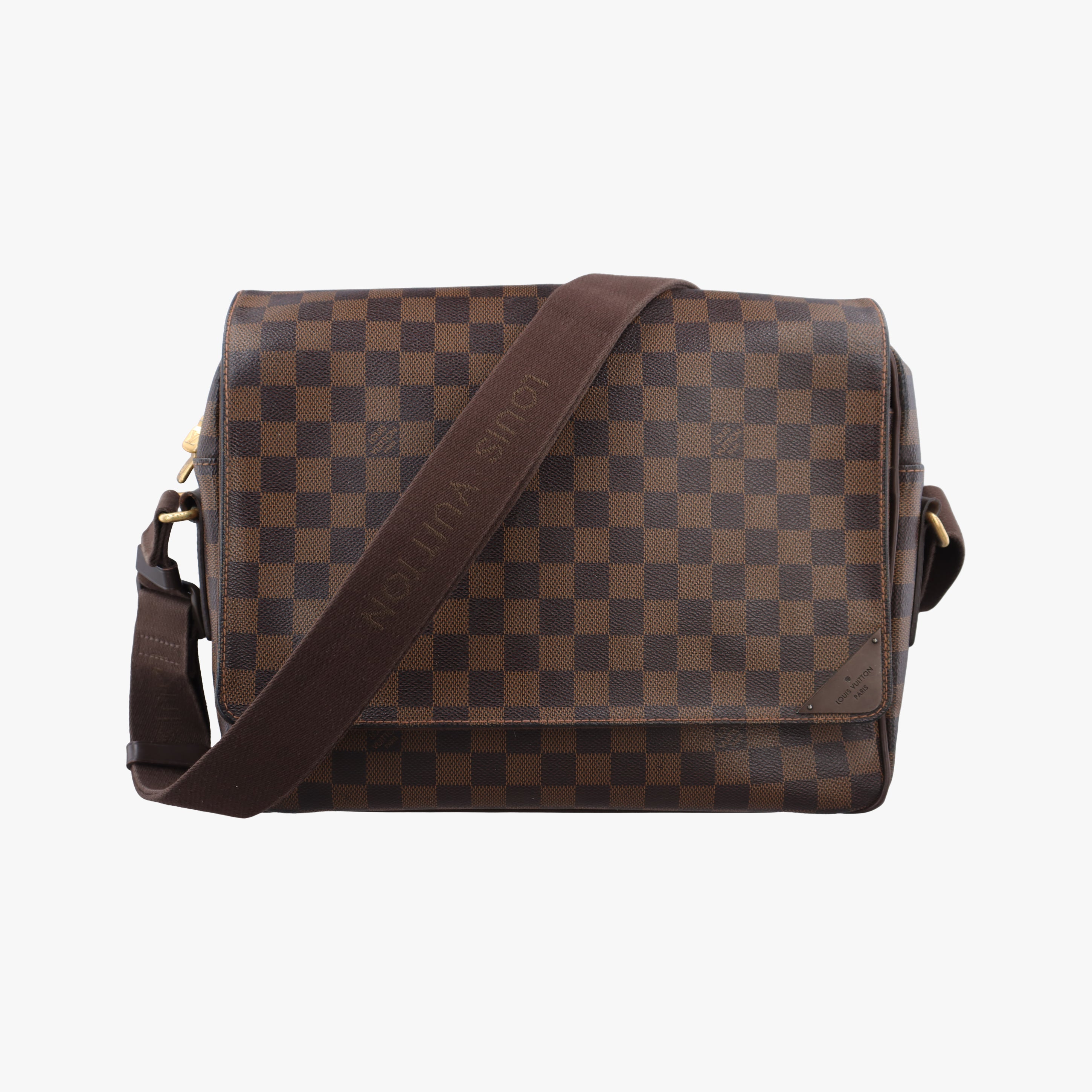 Pre-owned Louis Vuitton SHELTON MM EBENE Damier Canvas N41149 shoulderbag | stylenewstar