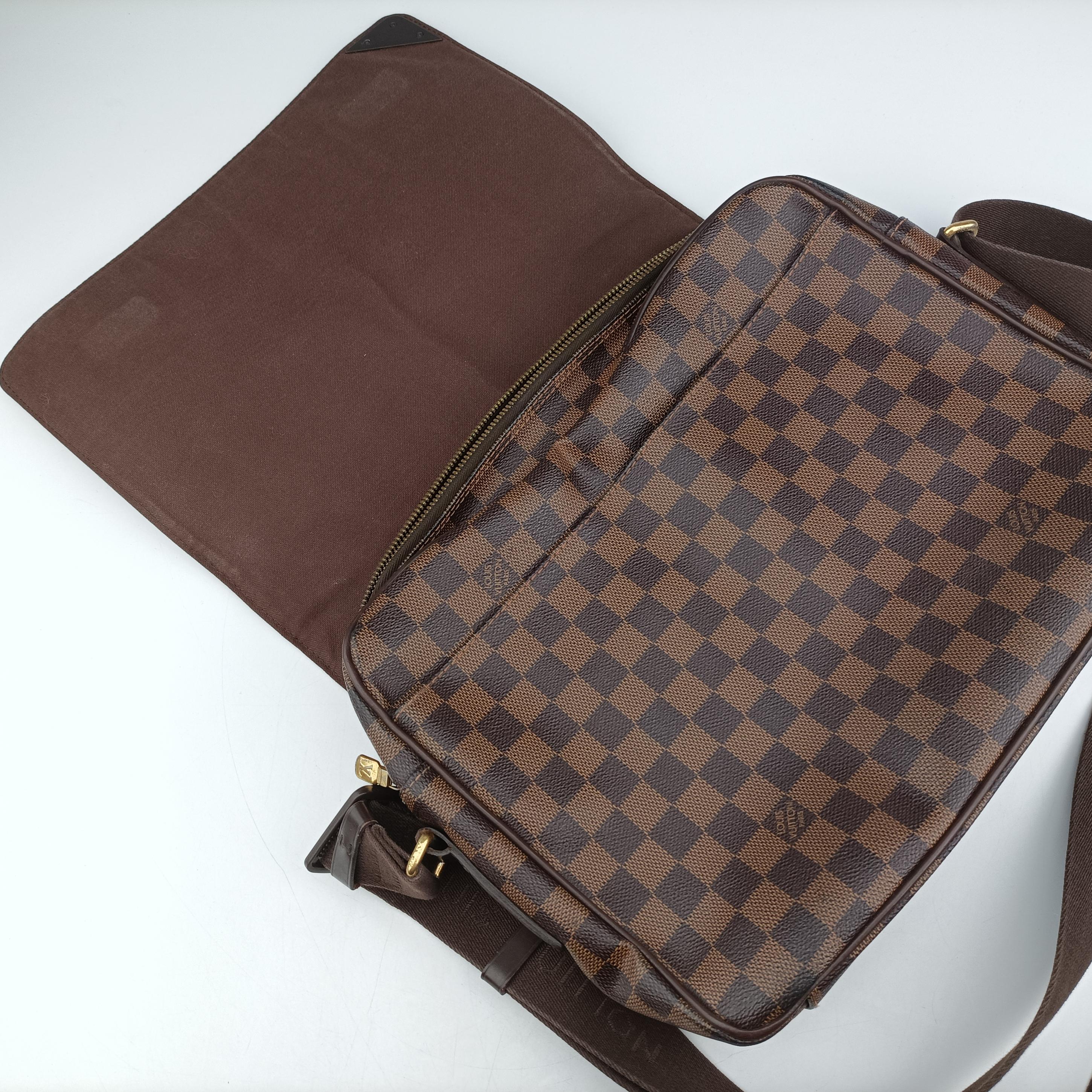 Pre-owned Louis Vuitton SHELTON MM EBENE Damier Canvas N41149 shoulderbag | stylenewstar
