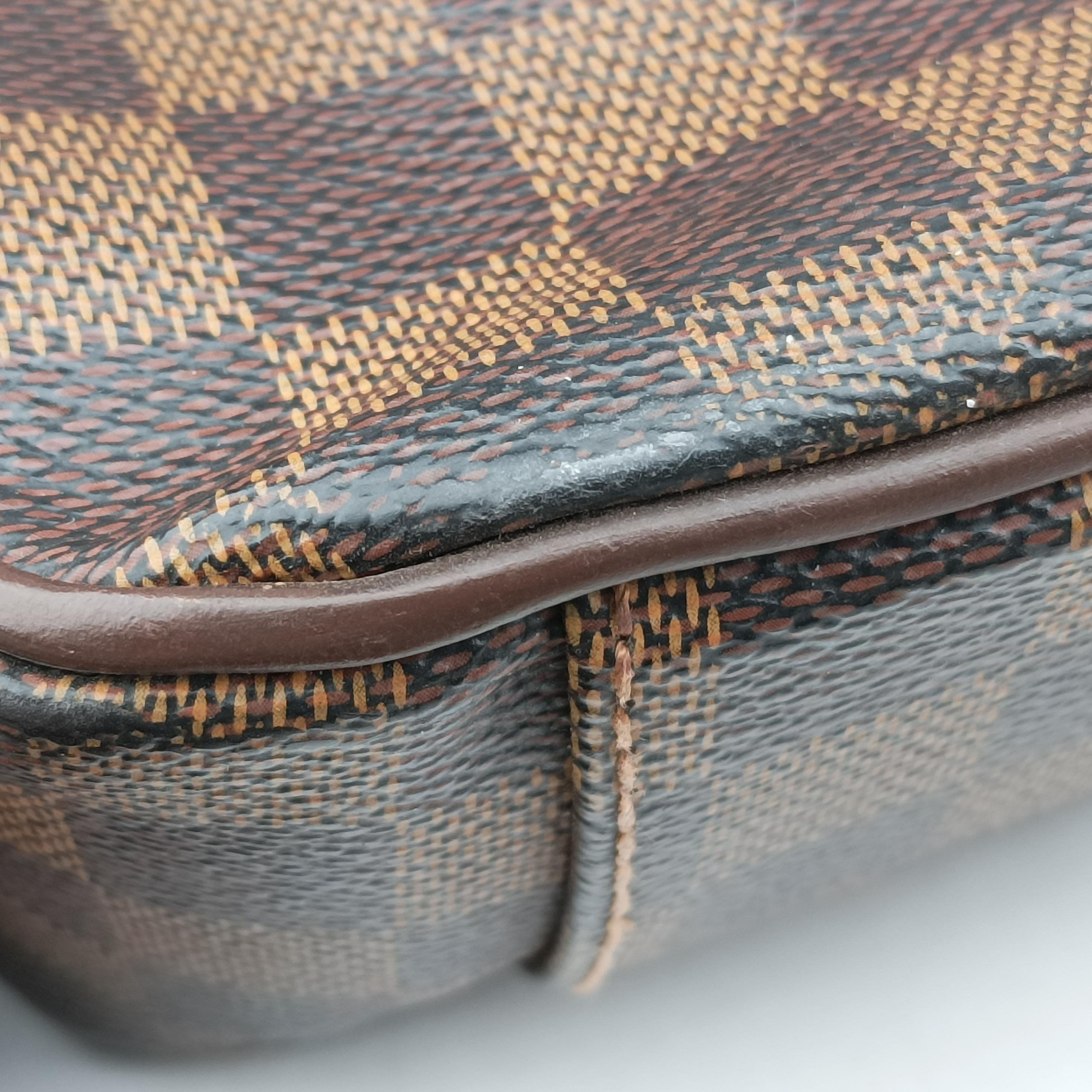 Pre-owned Louis Vuitton SHELTON MM EBENE Damier Canvas N41149 shoulderbag | stylenewstar
