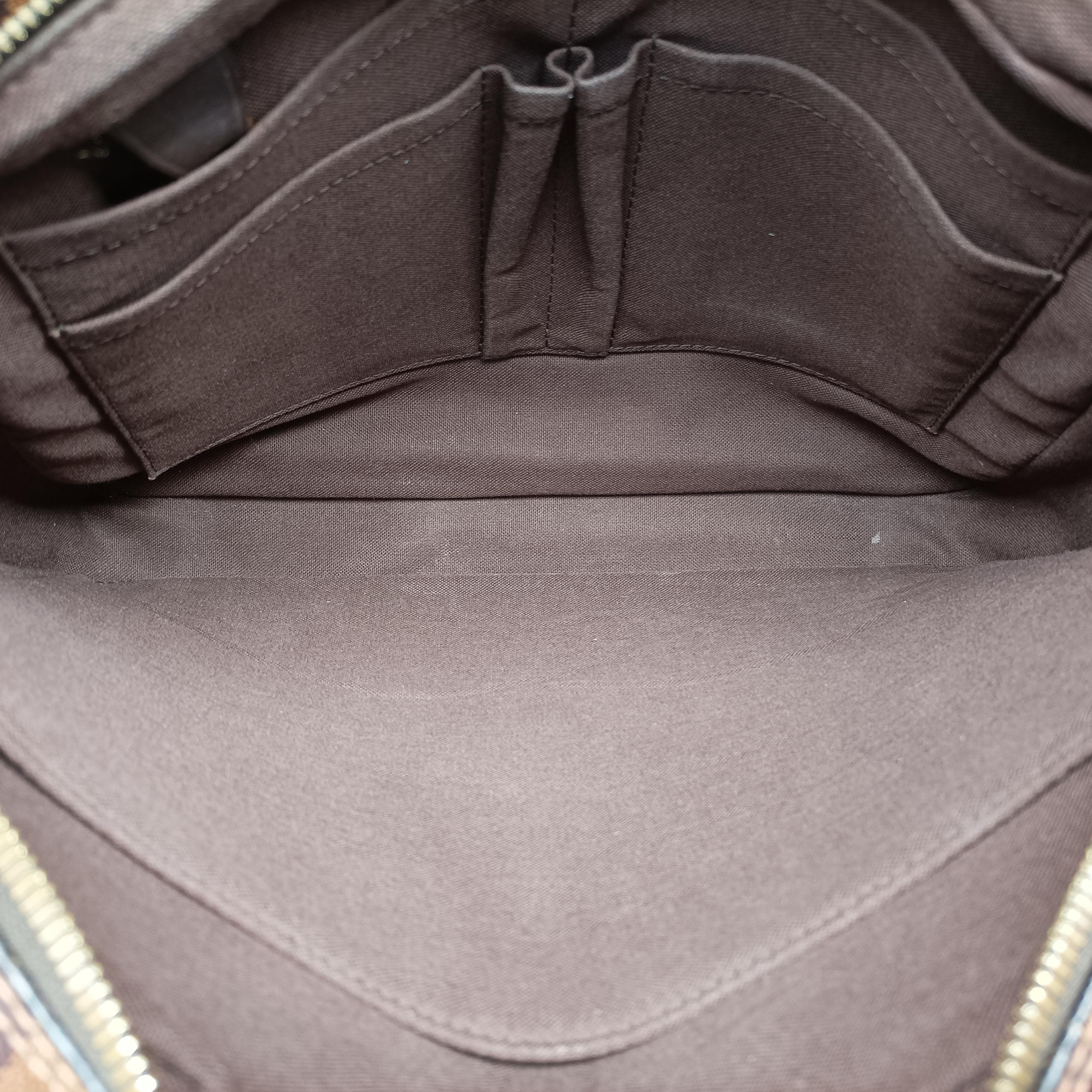 Pre-owned Louis Vuitton SHELTON MM EBENE Damier Canvas N41149 shoulderbag | stylenewstar