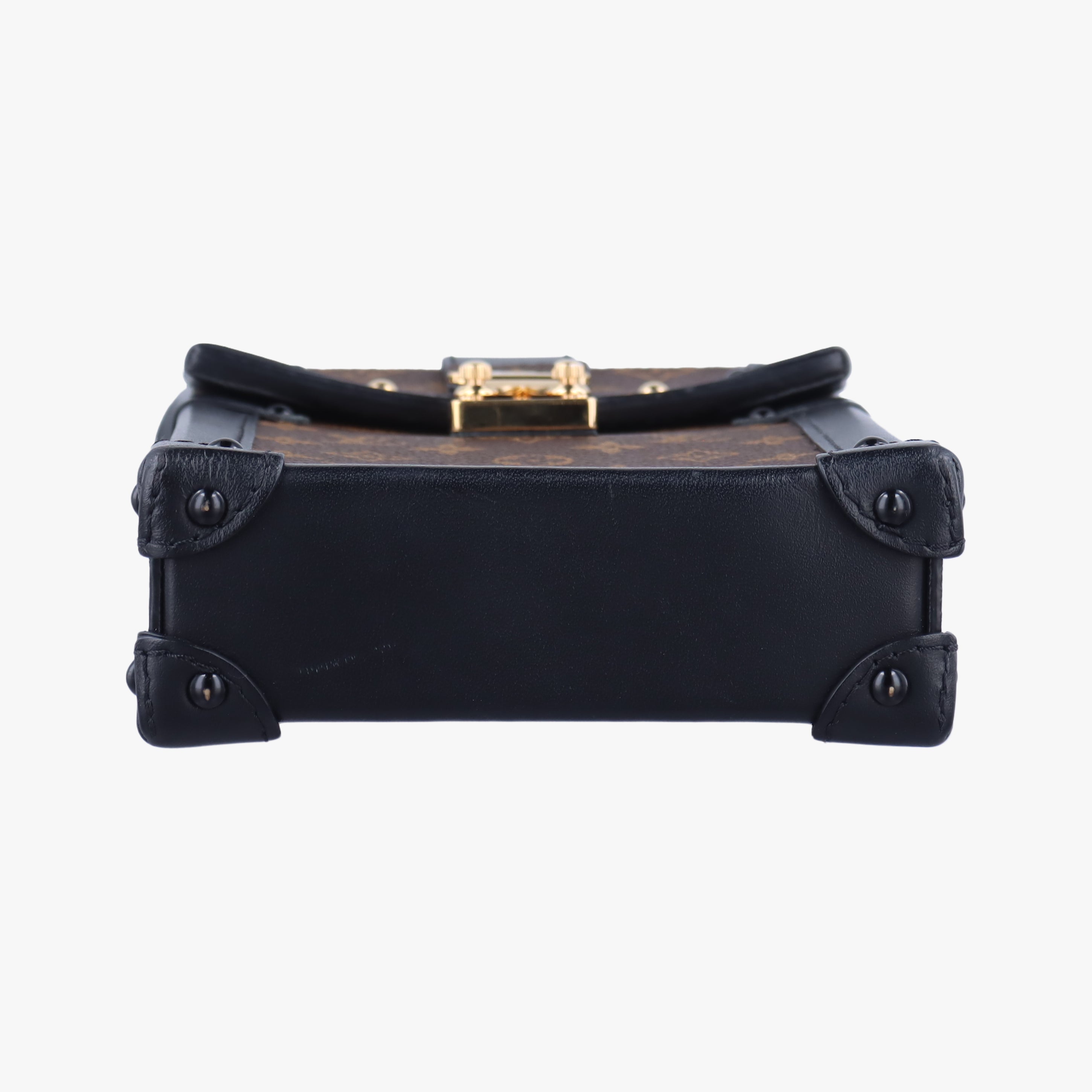 Pre-owned Louis Vuitton Vertical Trunk Pochette Brown×Black Monogram Canvas M63913 shoulderbag | stylenewstar