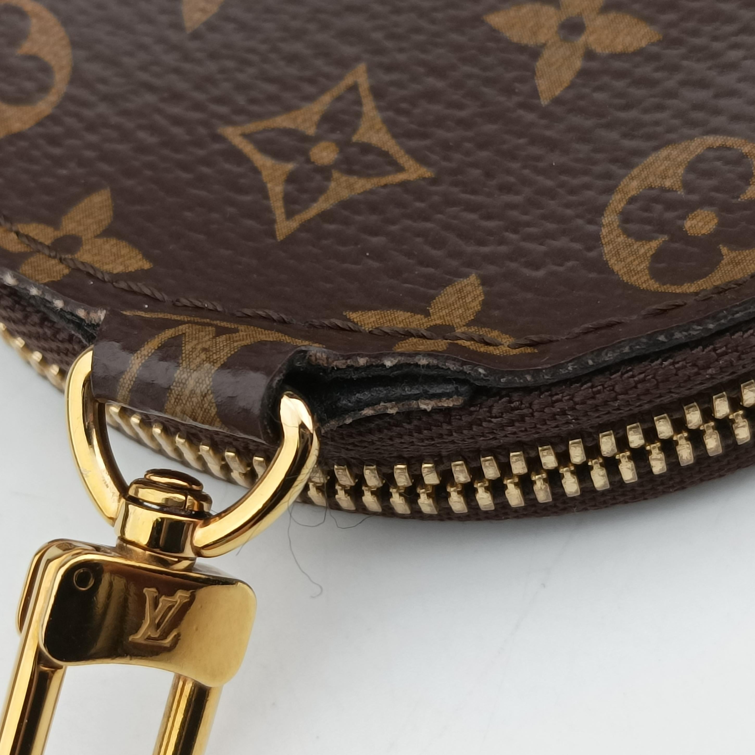 Pre-owned Louis Vuitton MULTI POCHETTE ACCESSOIRES MARRON×ROSE CLAIRE Monogram Canvas M44840 shoulderbag | stylenewstar