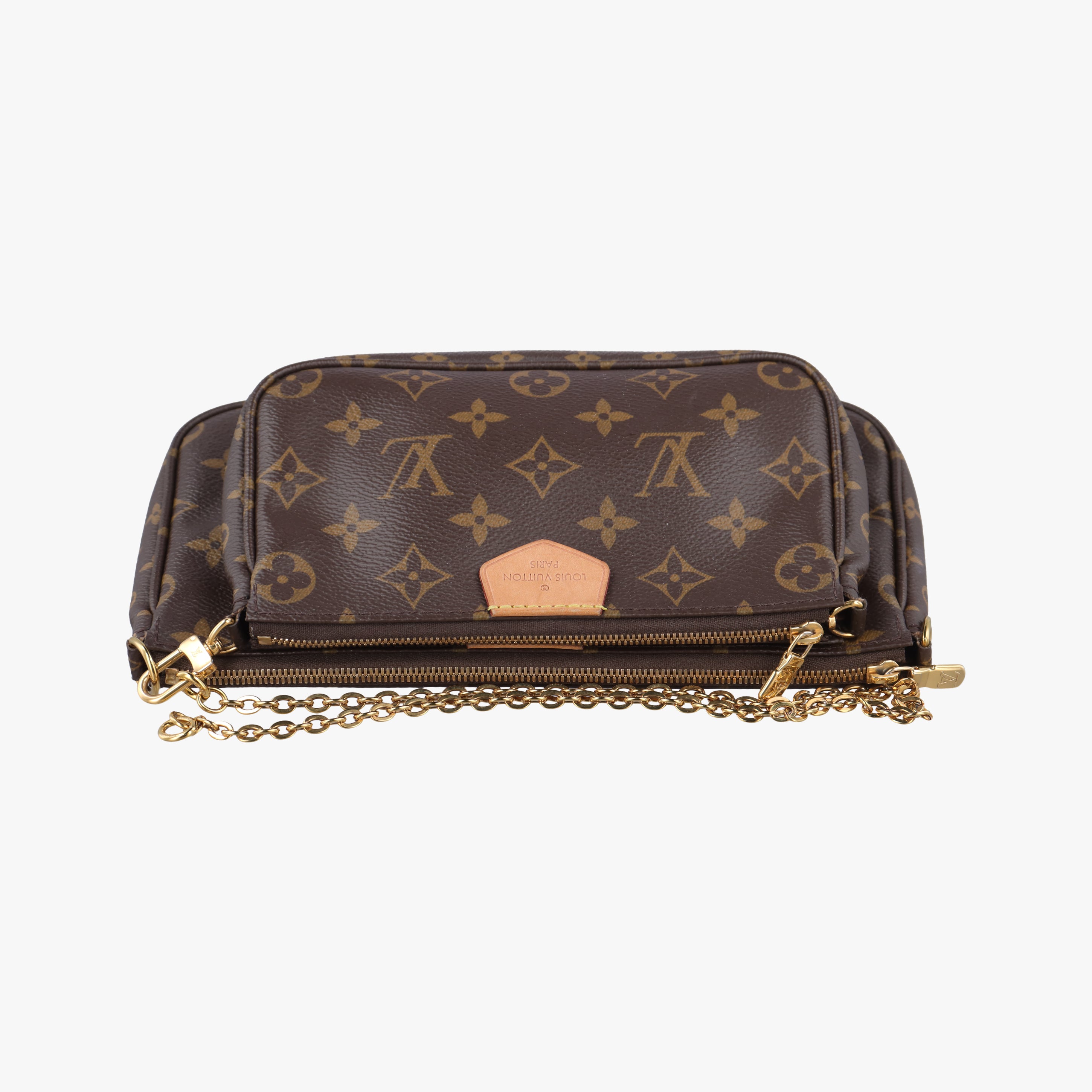 Pre-owned Louis Vuitton MULTI POCHETTE ACCESSOIRES MARRON×ROSE CLAIRE Monogram Canvas M44840 shoulderbag | stylenewstar