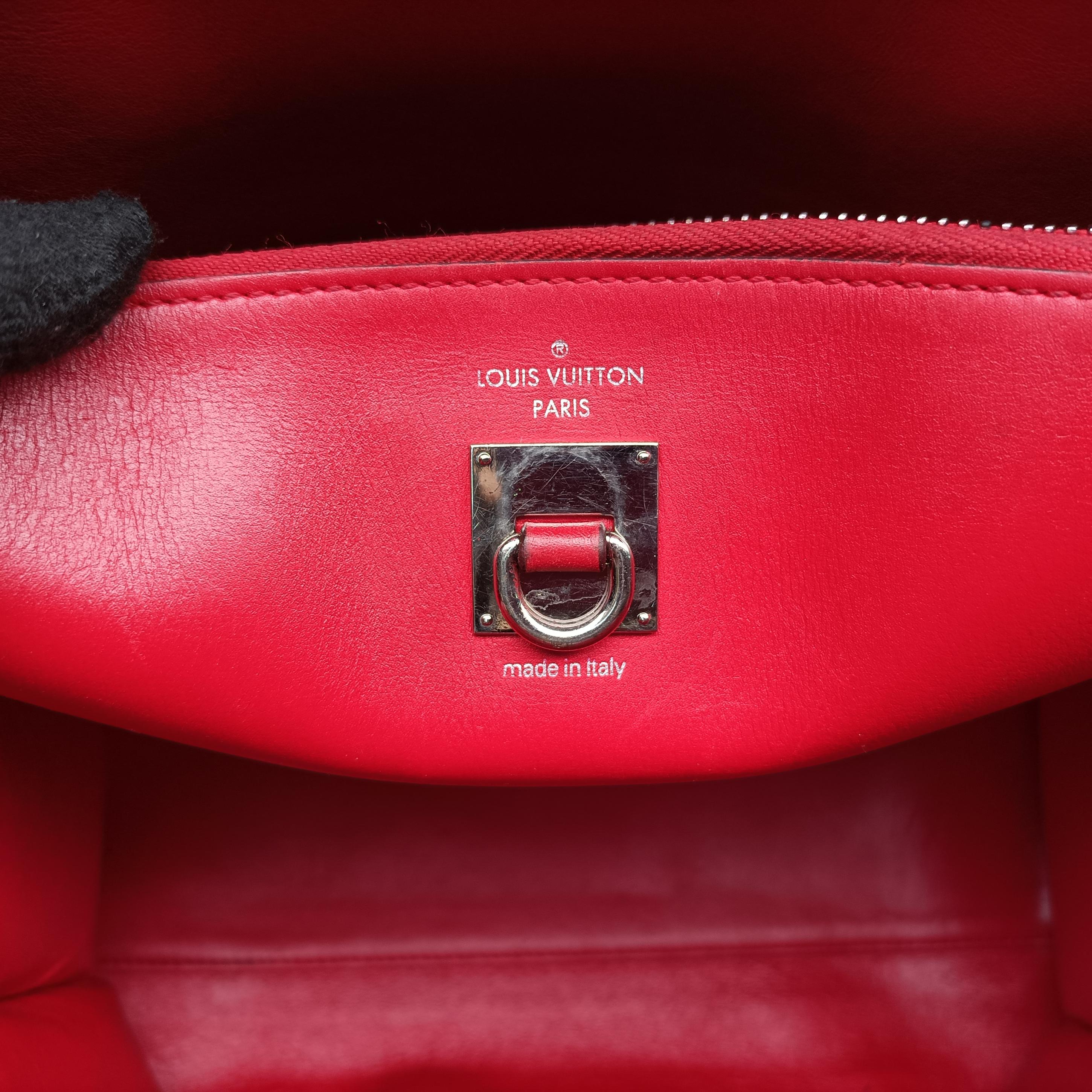 Pre-owned Louis Vuitton City Steamer MM RUBIS Leather M51027 handbag | stylenewstar