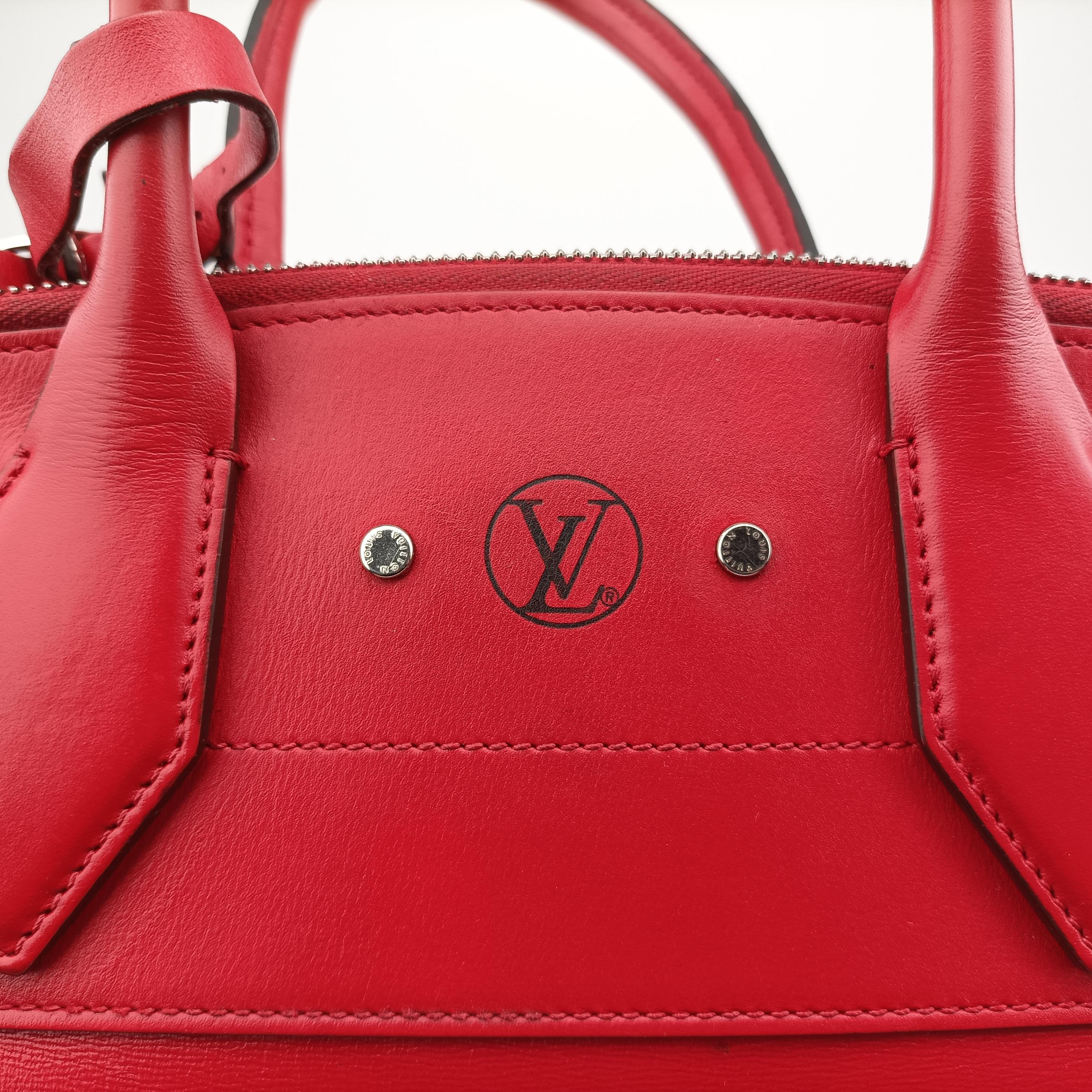 Pre-owned Louis Vuitton City Steamer MM RUBIS Leather M51027 handbag | stylenewstar