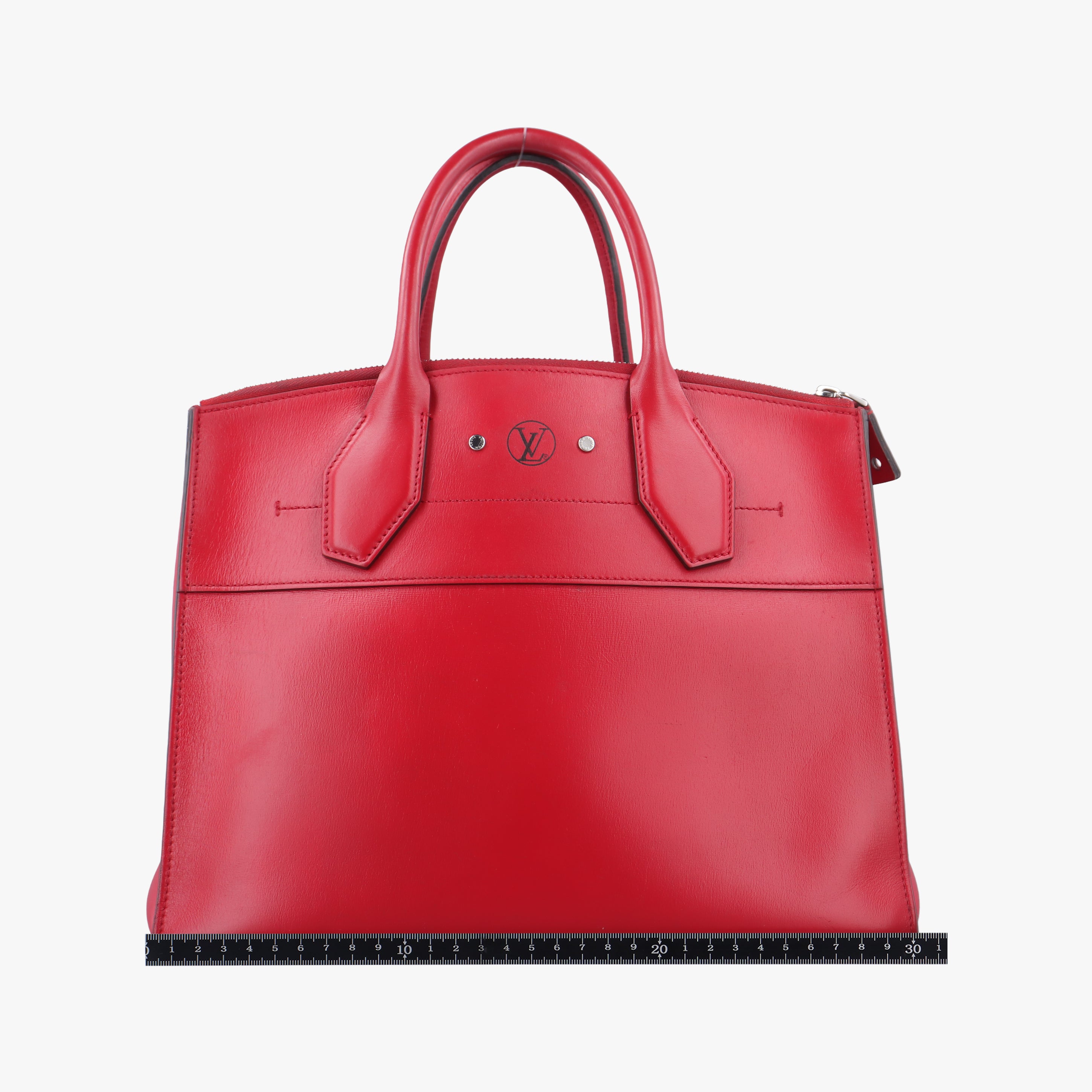 Pre-owned Louis Vuitton City Steamer MM RUBIS Leather M51027 handbag | stylenewstar