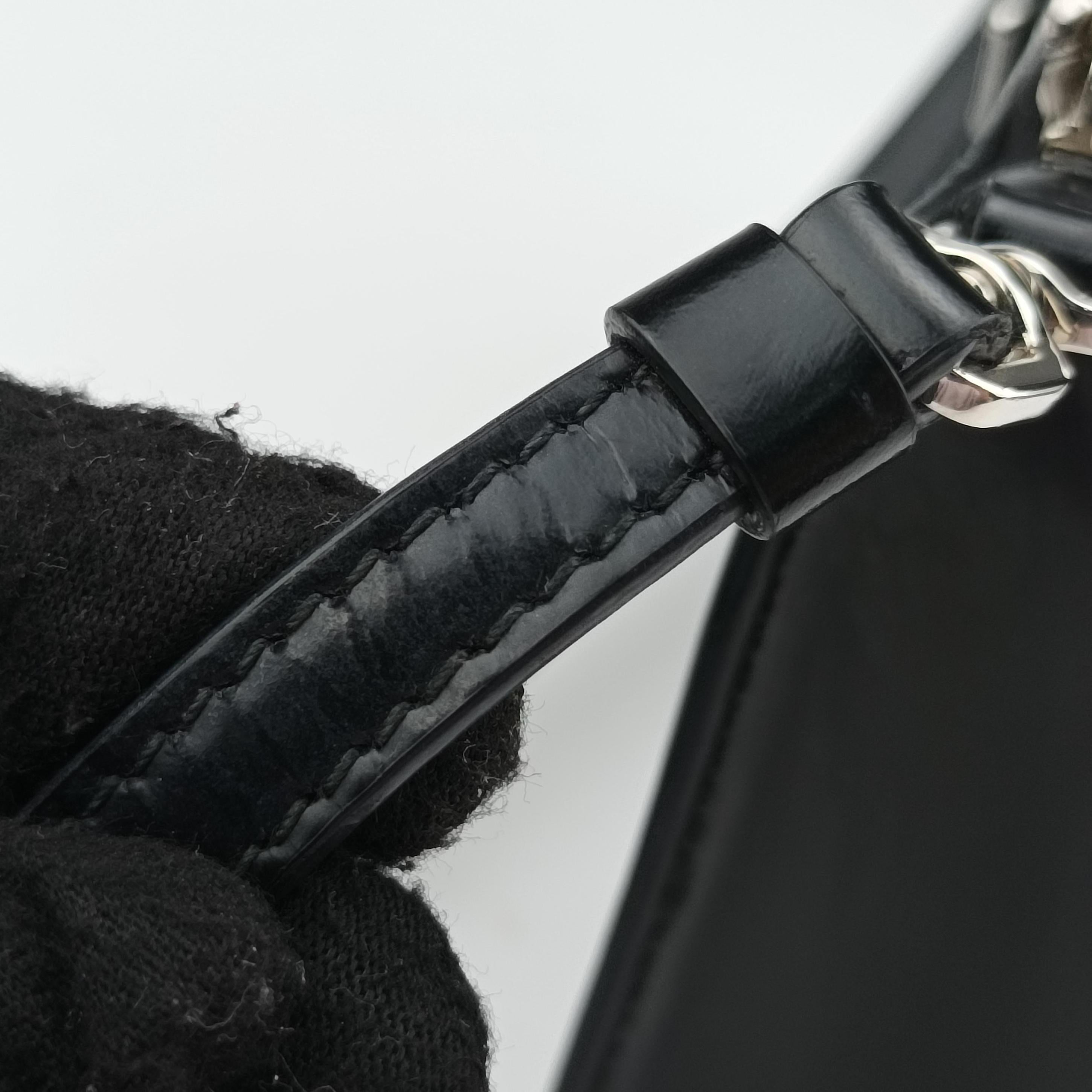Vintage Prada Triangle Logo Black leather 1BC155 handbag | stylenewstar