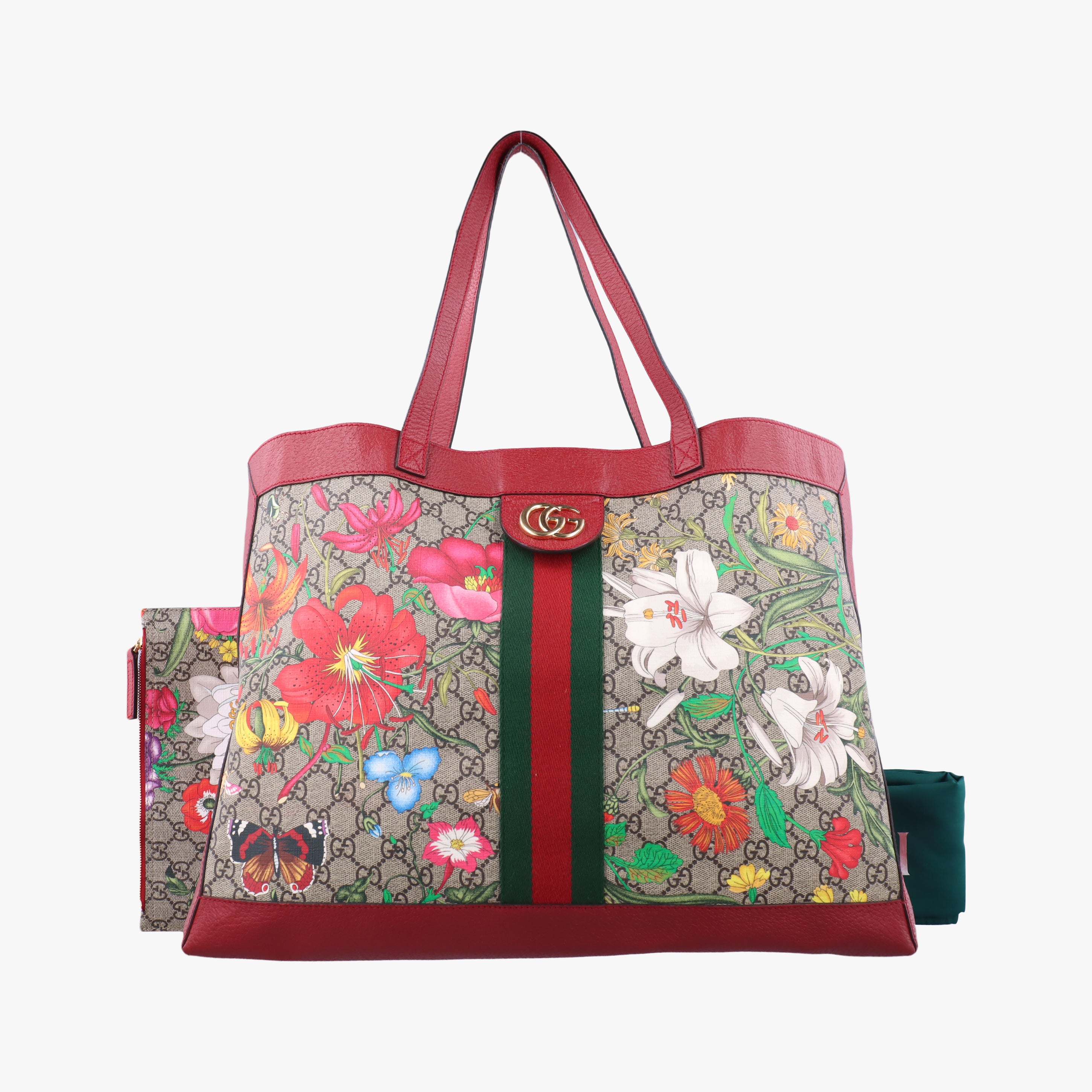 Secondhand Gucci Ophidia Beige×Multicolour PVC coated canvas 547947 shoulderbag | stylenewstar