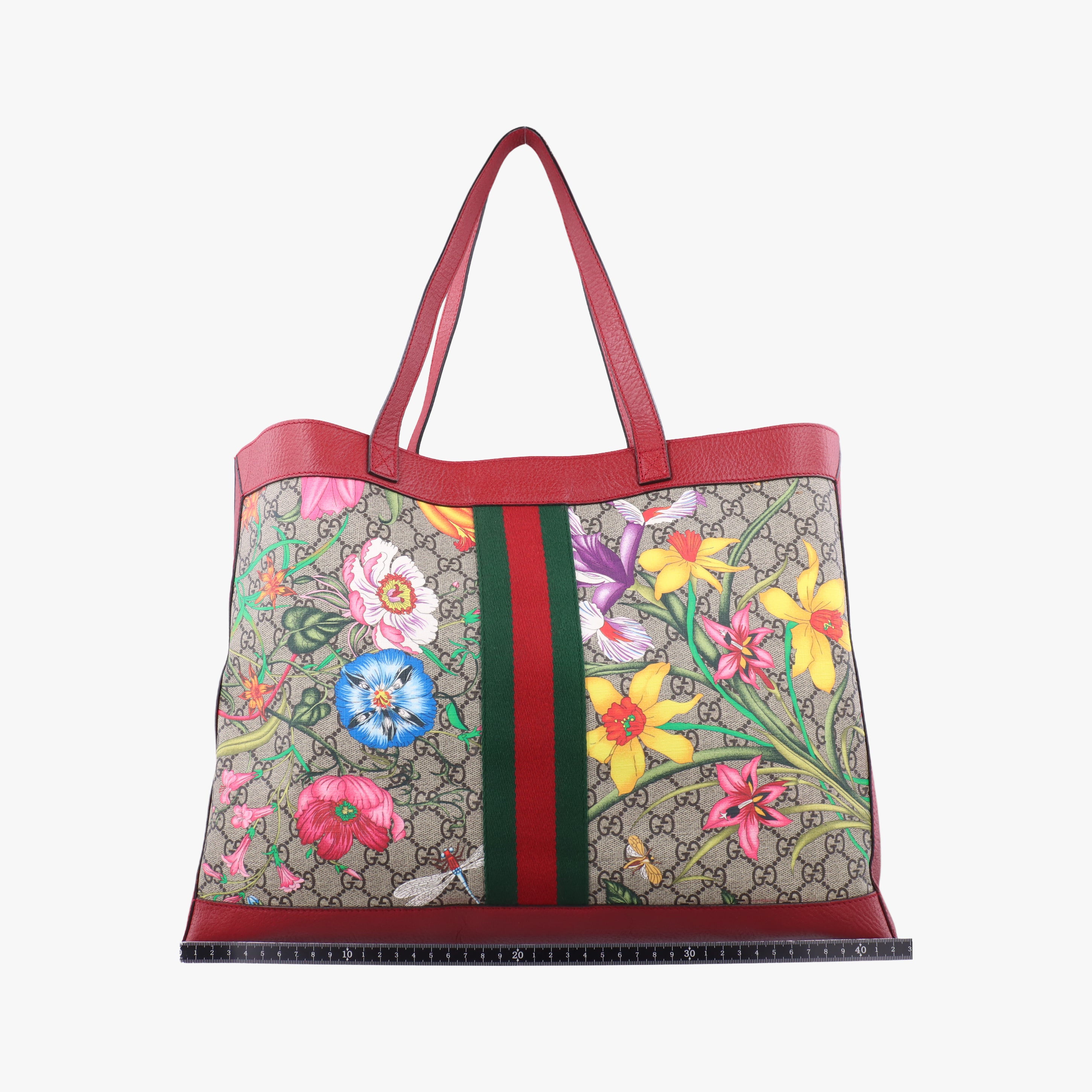 Secondhand Gucci Ophidia Beige×Multicolour PVC coated canvas 547947 shoulderbag | stylenewstar