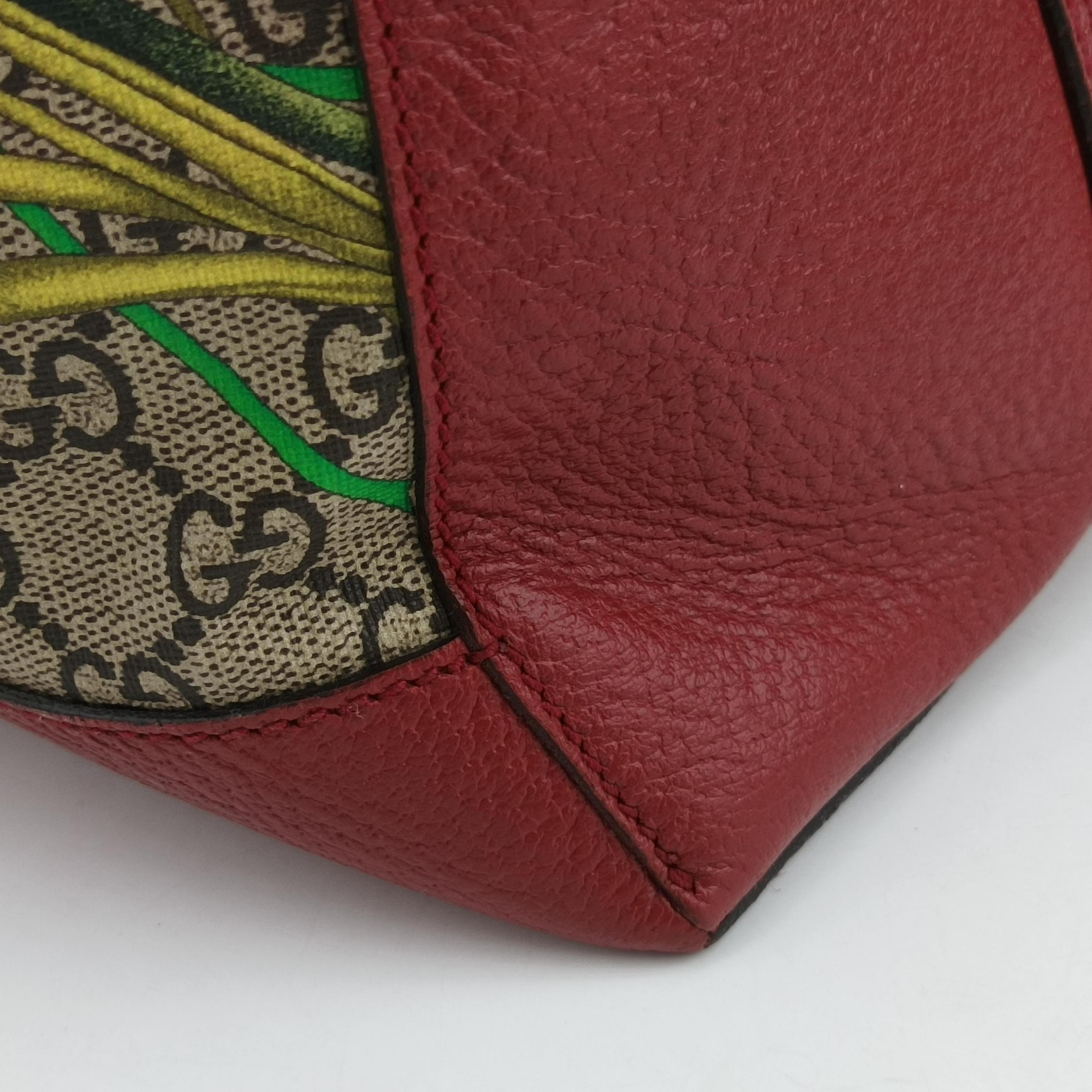 Secondhand Gucci Ophidia Beige×Multicolour PVC coated canvas 547947 shoulderbag | stylenewstar