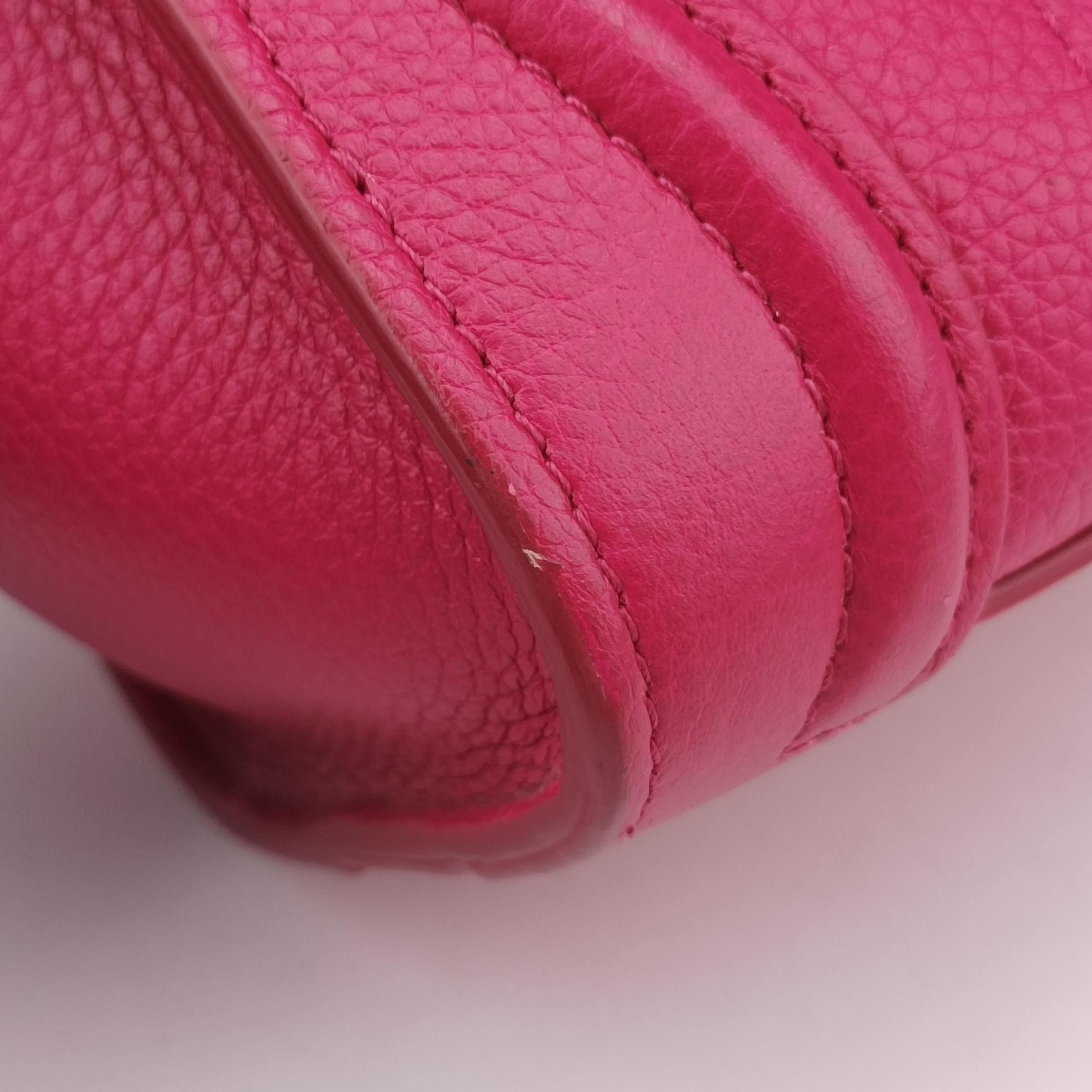 Secondhand Celine luggage nano shopper Rose Leather  shoulderbag | stylenewstar