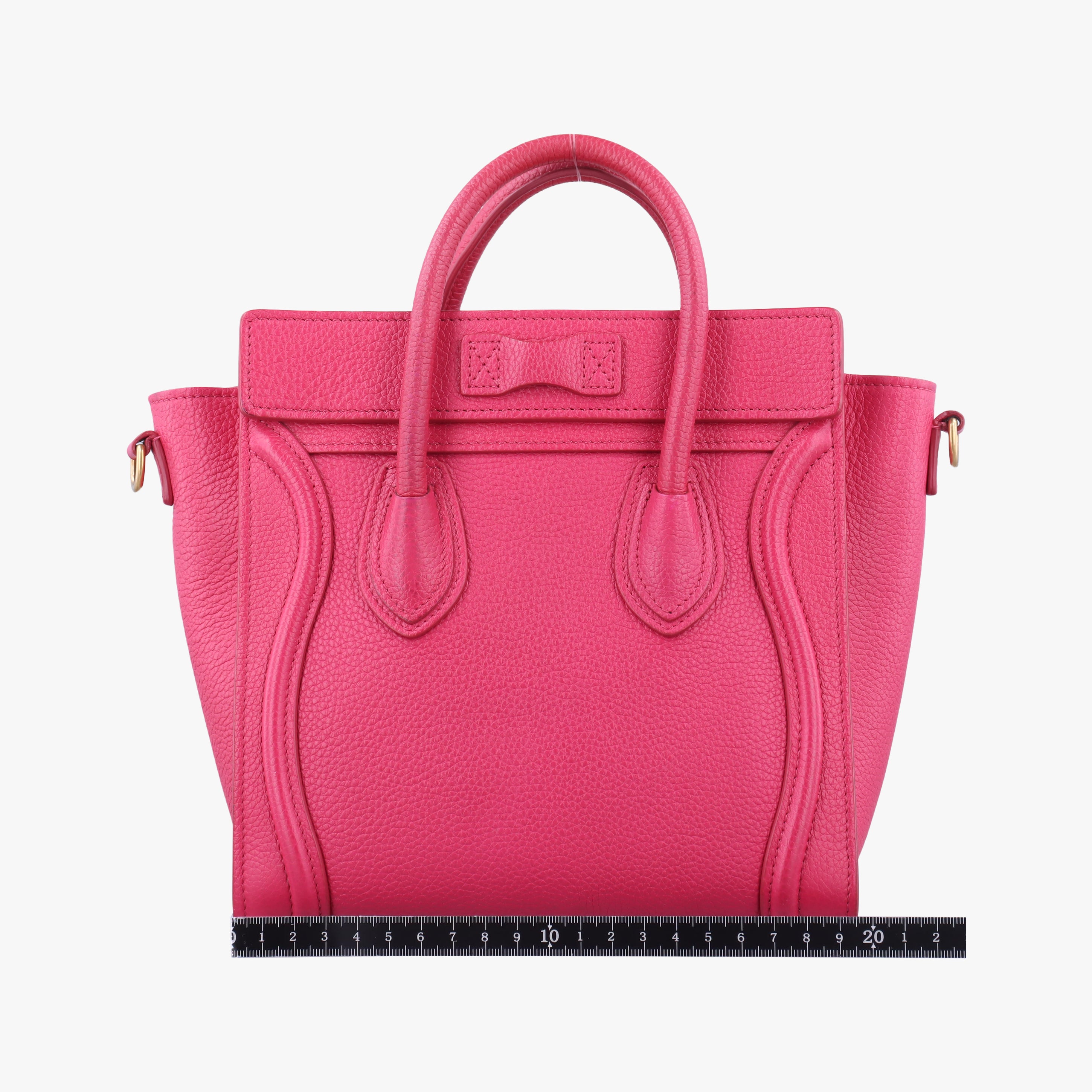 Secondhand Celine luggage nano shopper Rose Leather  shoulderbag | stylenewstar