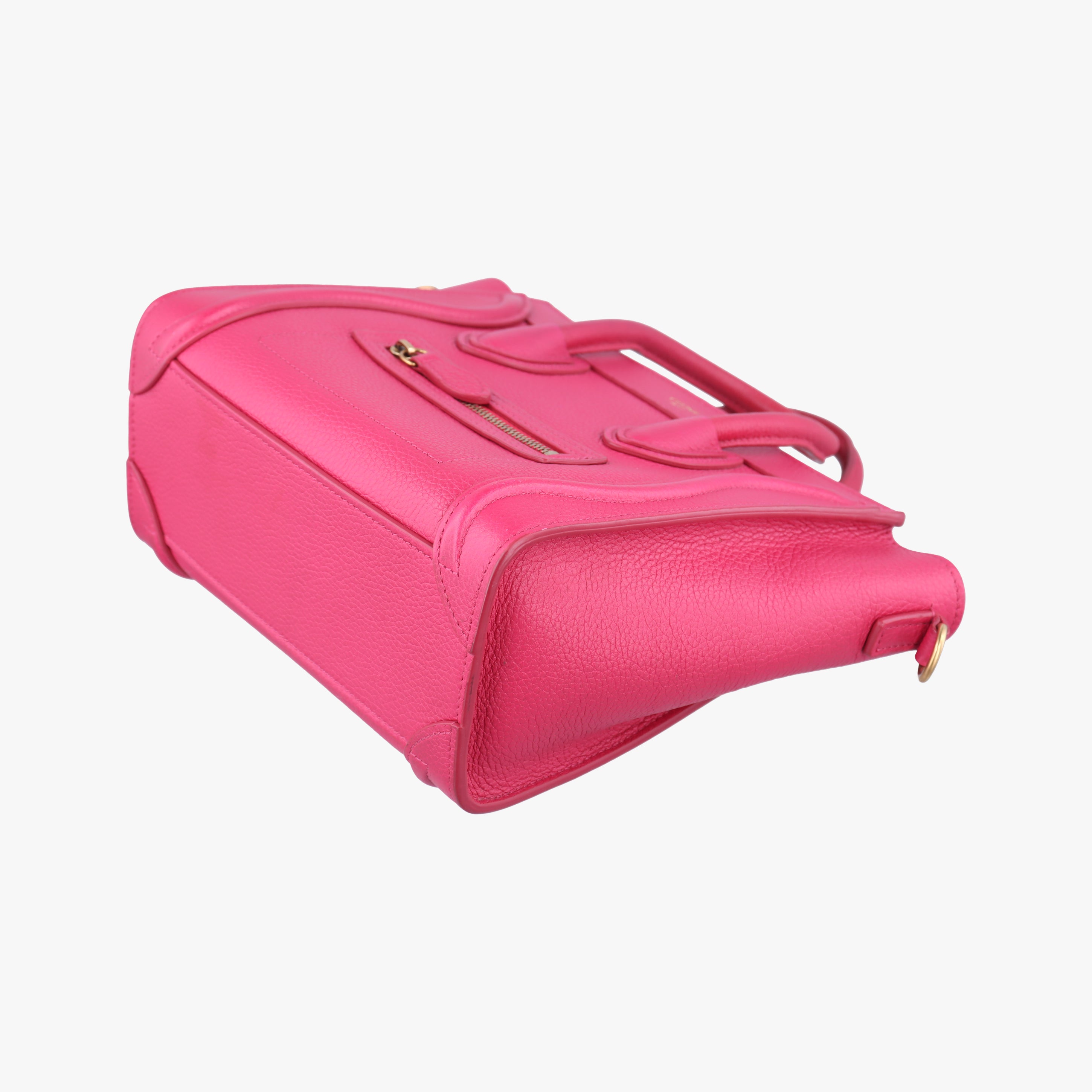 Secondhand Celine luggage nano shopper Rose Leather  shoulderbag | stylenewstar
