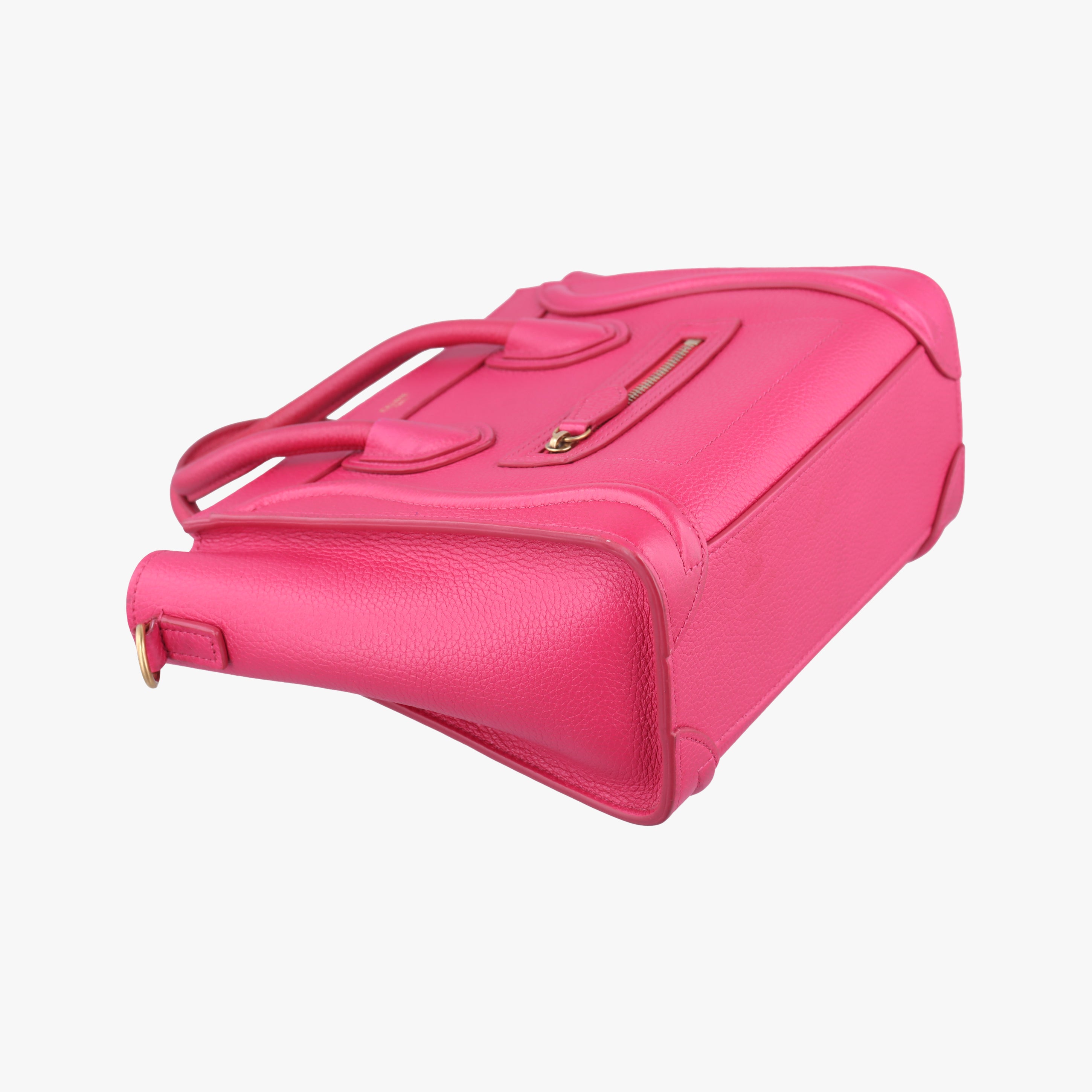 Secondhand Celine luggage nano shopper Rose Leather  shoulderbag | stylenewstar