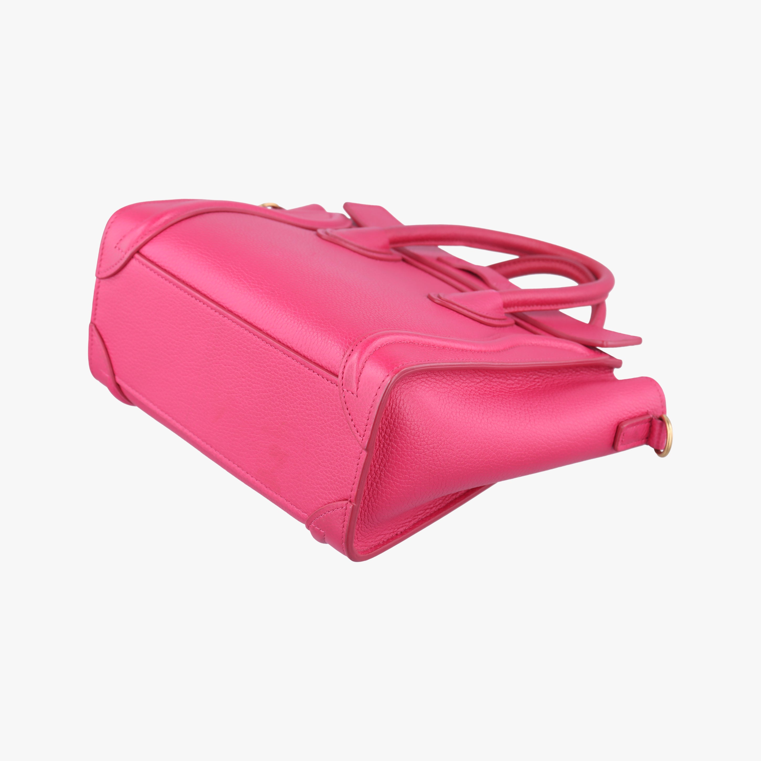 Secondhand Celine luggage nano shopper Rose Leather  shoulderbag | stylenewstar