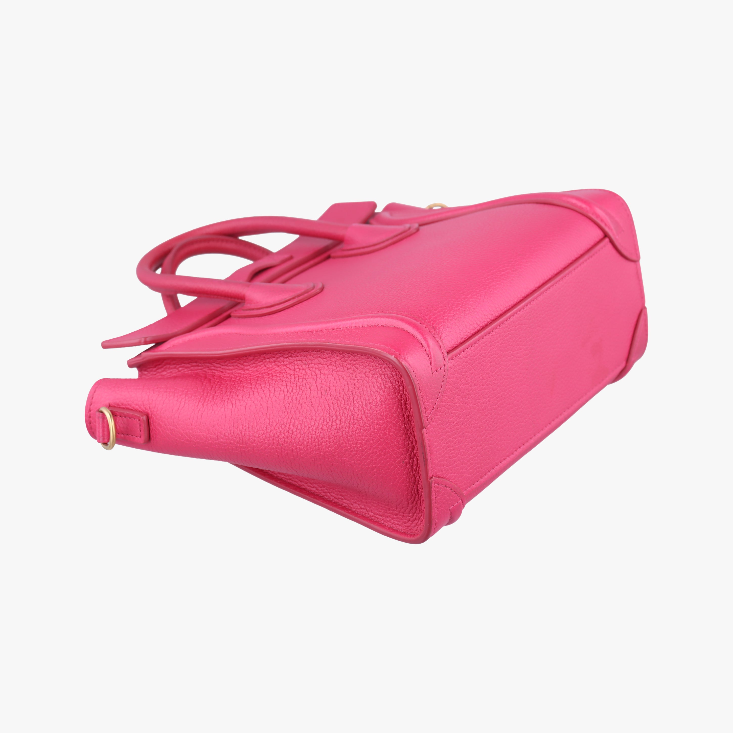 Secondhand Celine luggage nano shopper Rose Leather  shoulderbag | stylenewstar