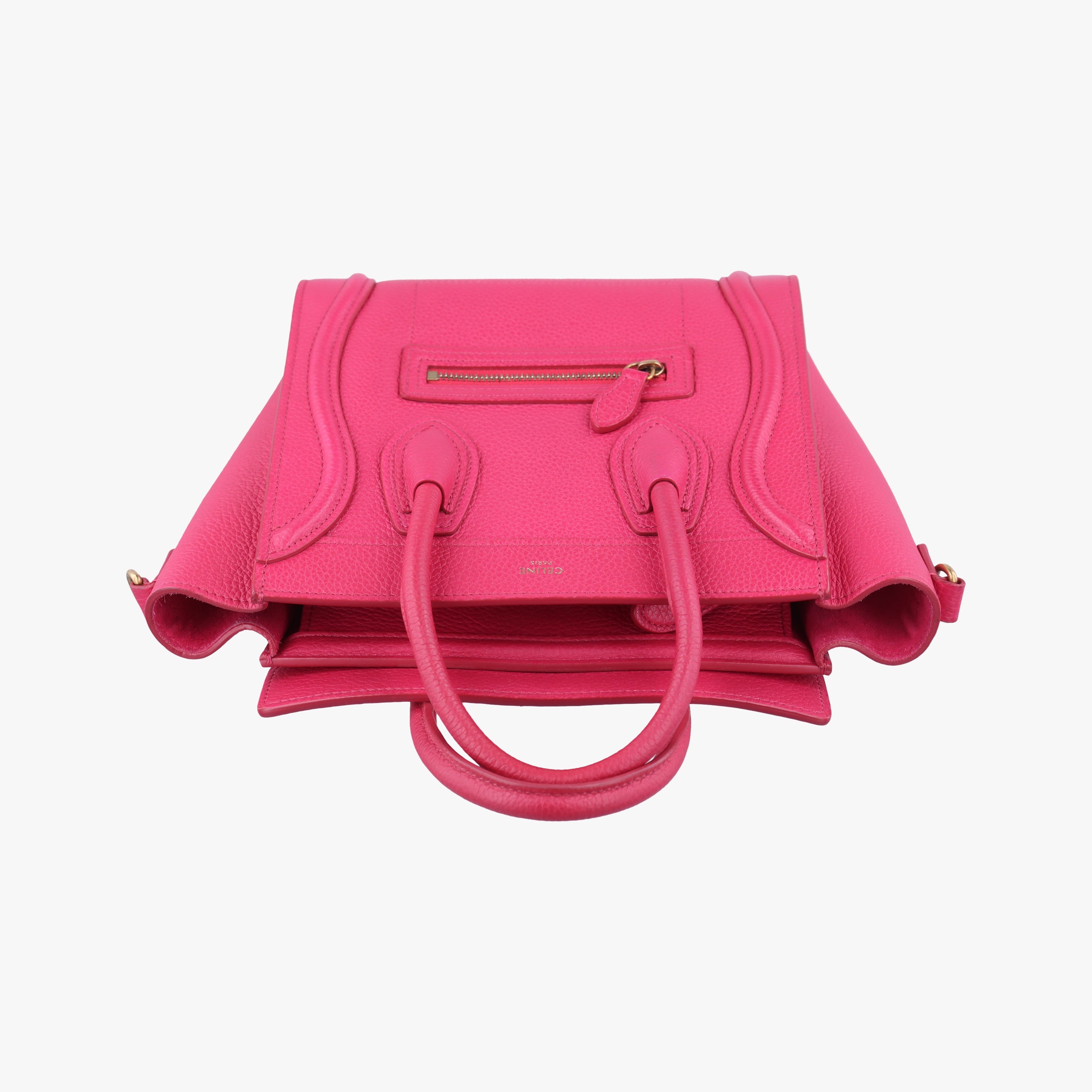Secondhand Celine luggage nano shopper Rose Leather  shoulderbag | stylenewstar