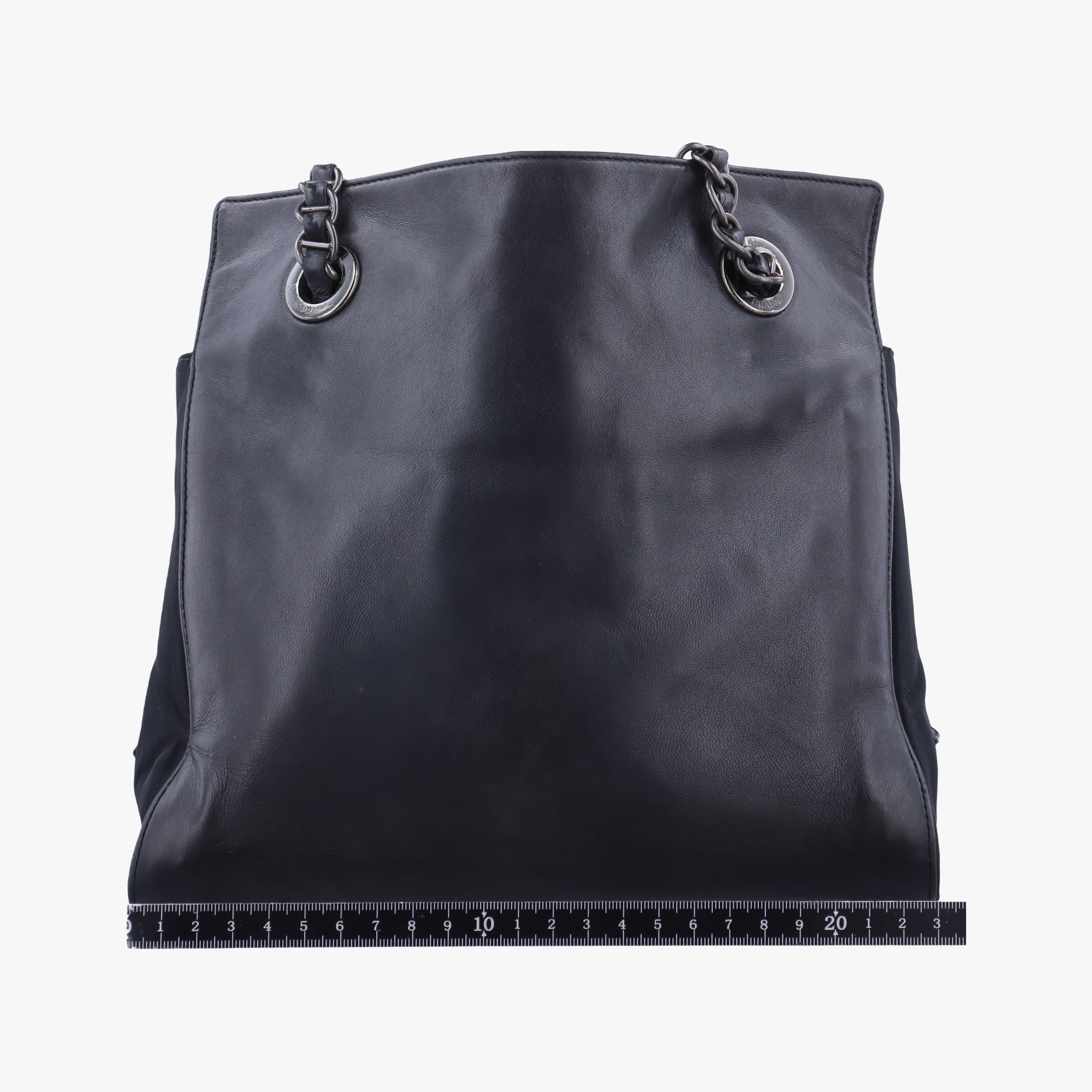Vintage Prada Nappa Catena Black Leather  shoulderbag | stylenewstar