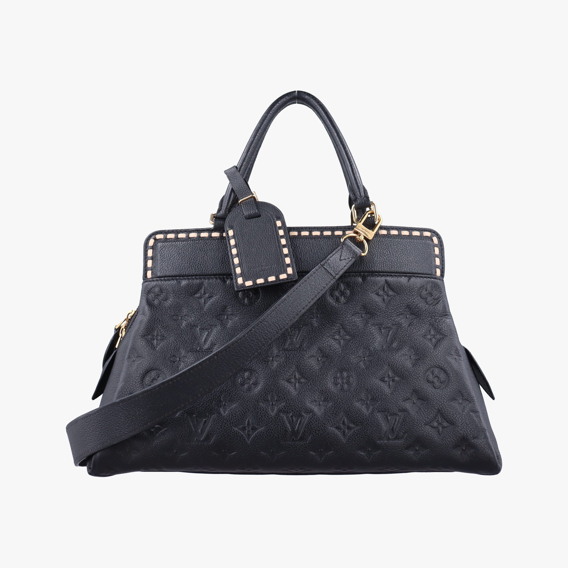 Pre-owned Louis Vuitton Vosges Empreinte MM Noir Monogram Empreinte M41491 shoulderbag | stylenewstar