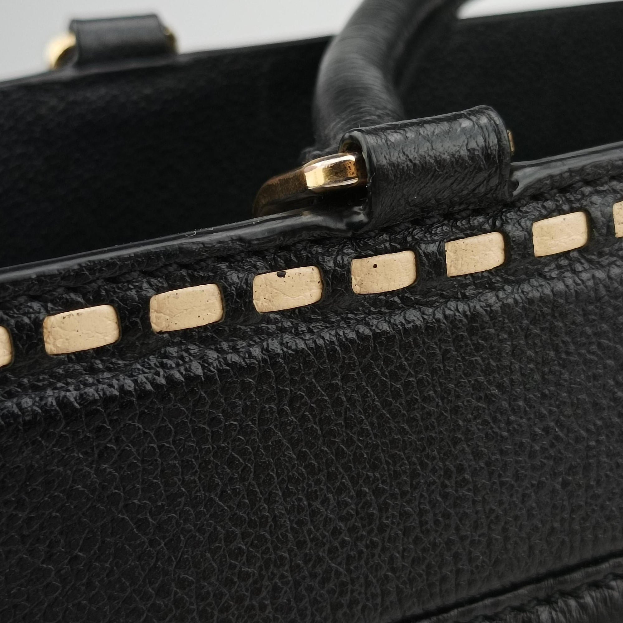 Pre-owned Louis Vuitton Vosges Empreinte MM Noir Monogram Empreinte M41491 shoulderbag | stylenewstar