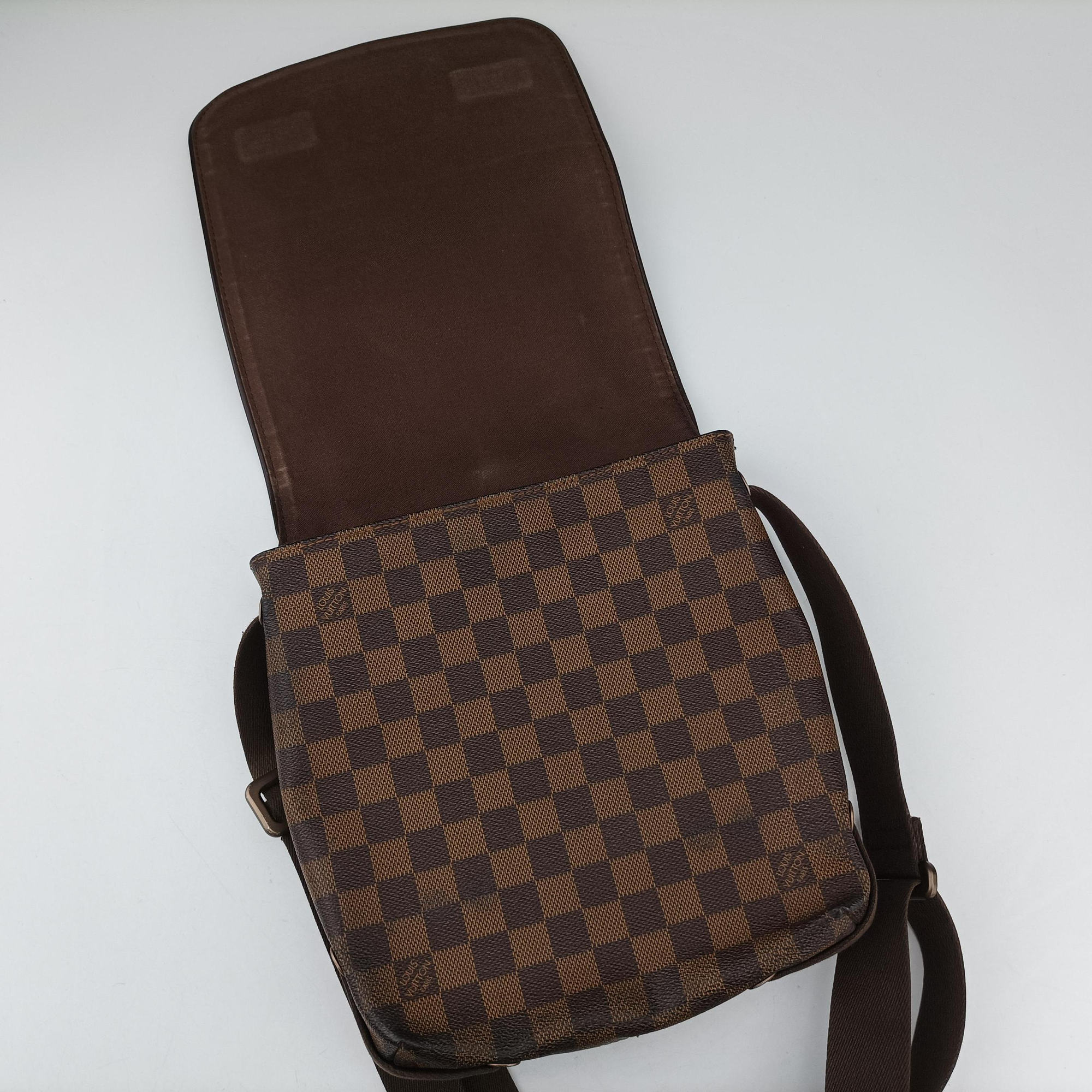 Vintage Louis Vuitton BROOKLYN PM EBENE Damier Canvas N51210 shoulderbag | stylenewstar