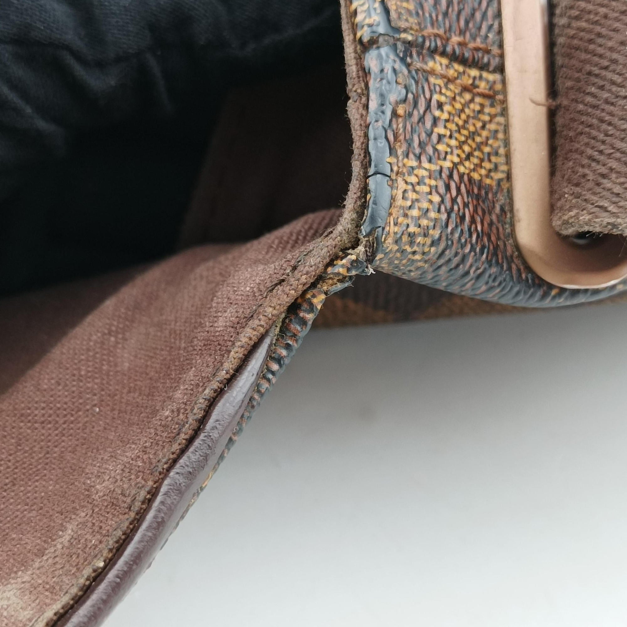 Vintage Louis Vuitton BROOKLYN PM EBENE Damier Canvas N51210 shoulderbag | stylenewstar