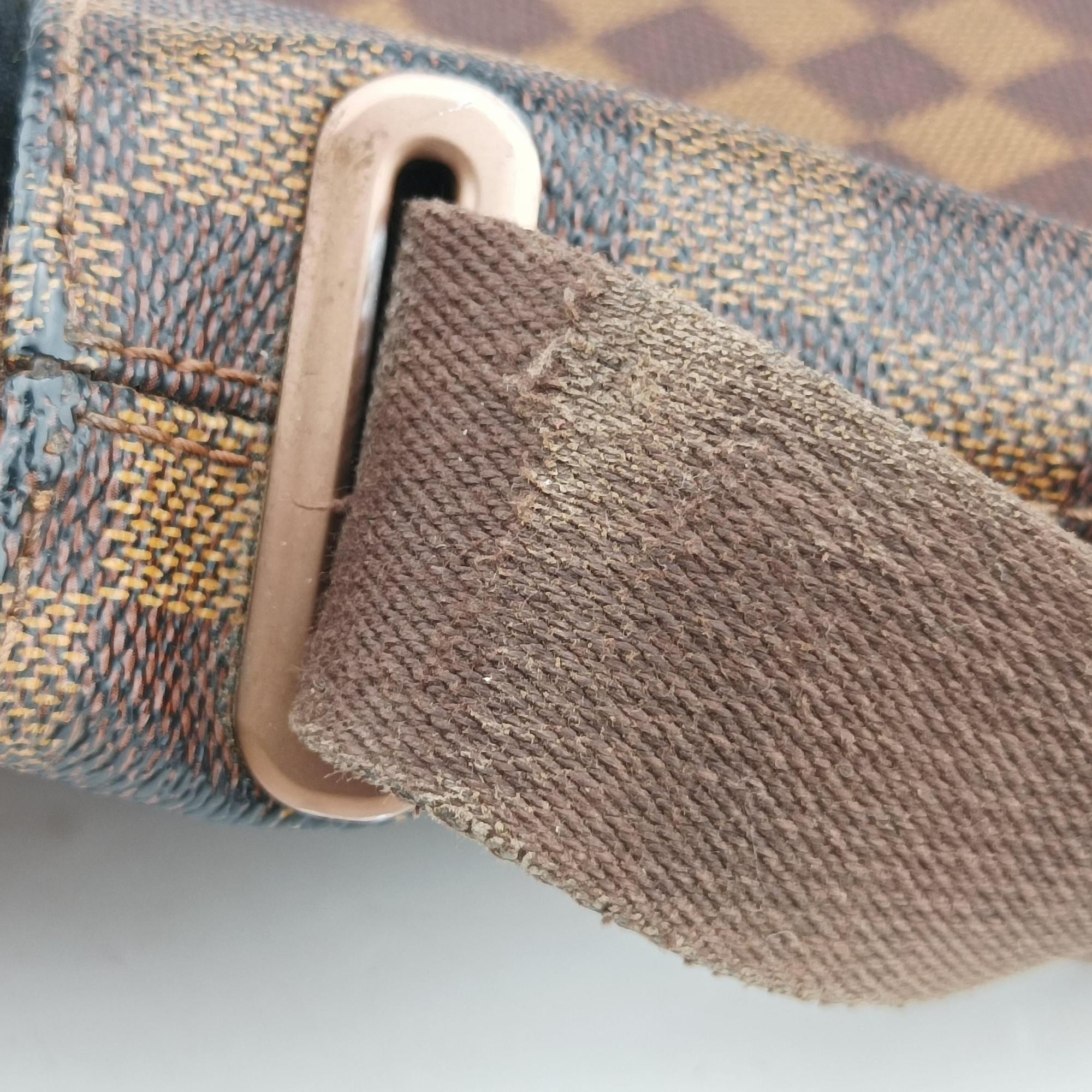Vintage Louis Vuitton BROOKLYN PM EBENE Damier Canvas N51210 shoulderbag | stylenewstar