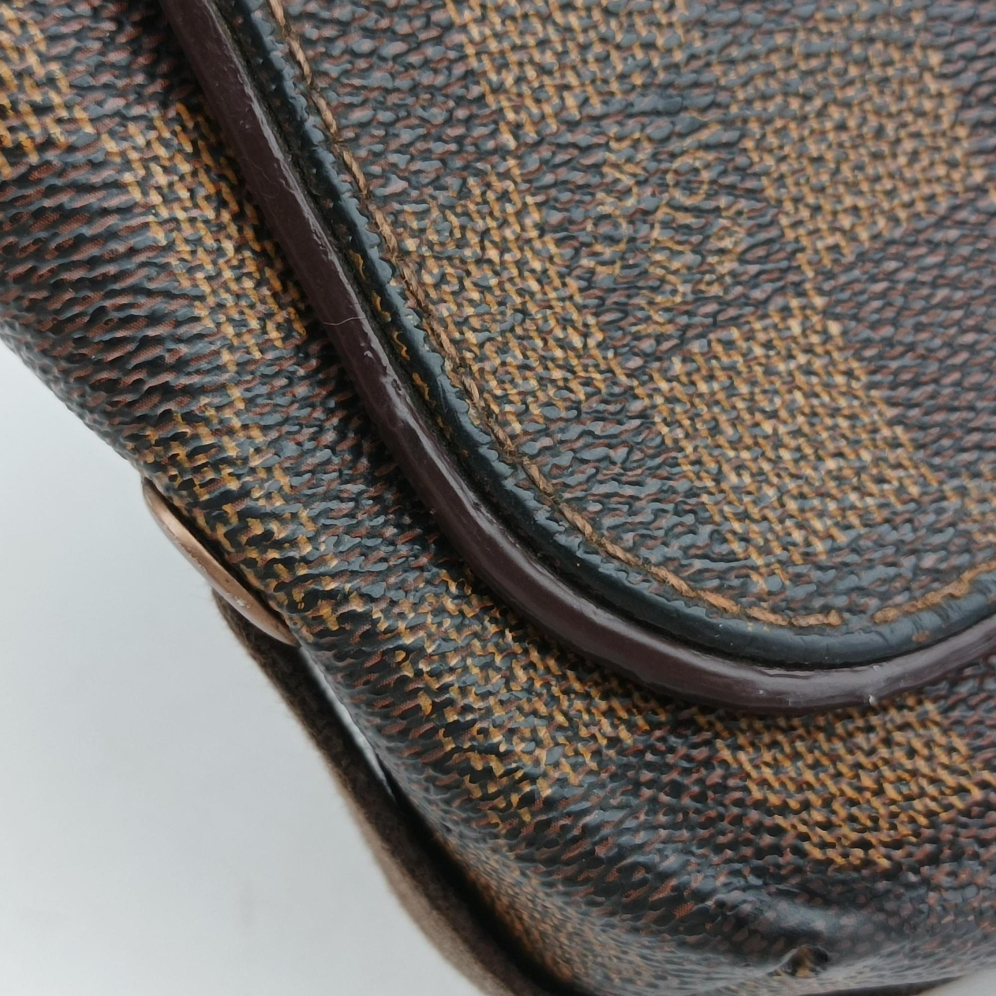 Vintage Louis Vuitton BROOKLYN PM EBENE Damier Canvas N51210 shoulderbag | stylenewstar