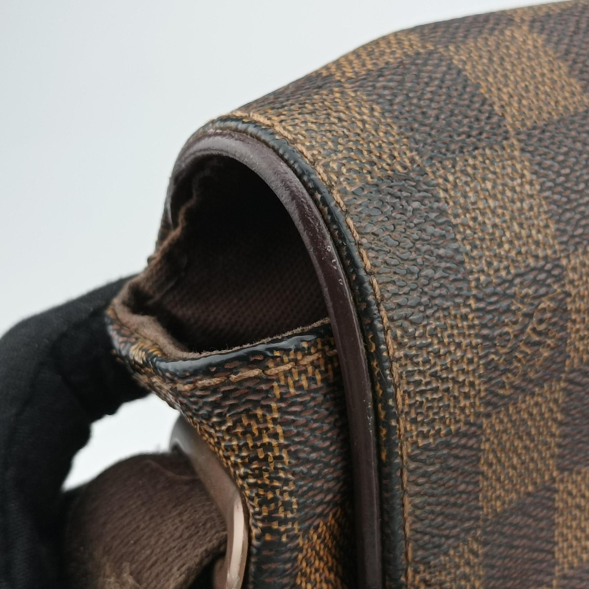 Vintage Louis Vuitton BROOKLYN PM EBENE Damier Canvas N51210 shoulderbag | stylenewstar