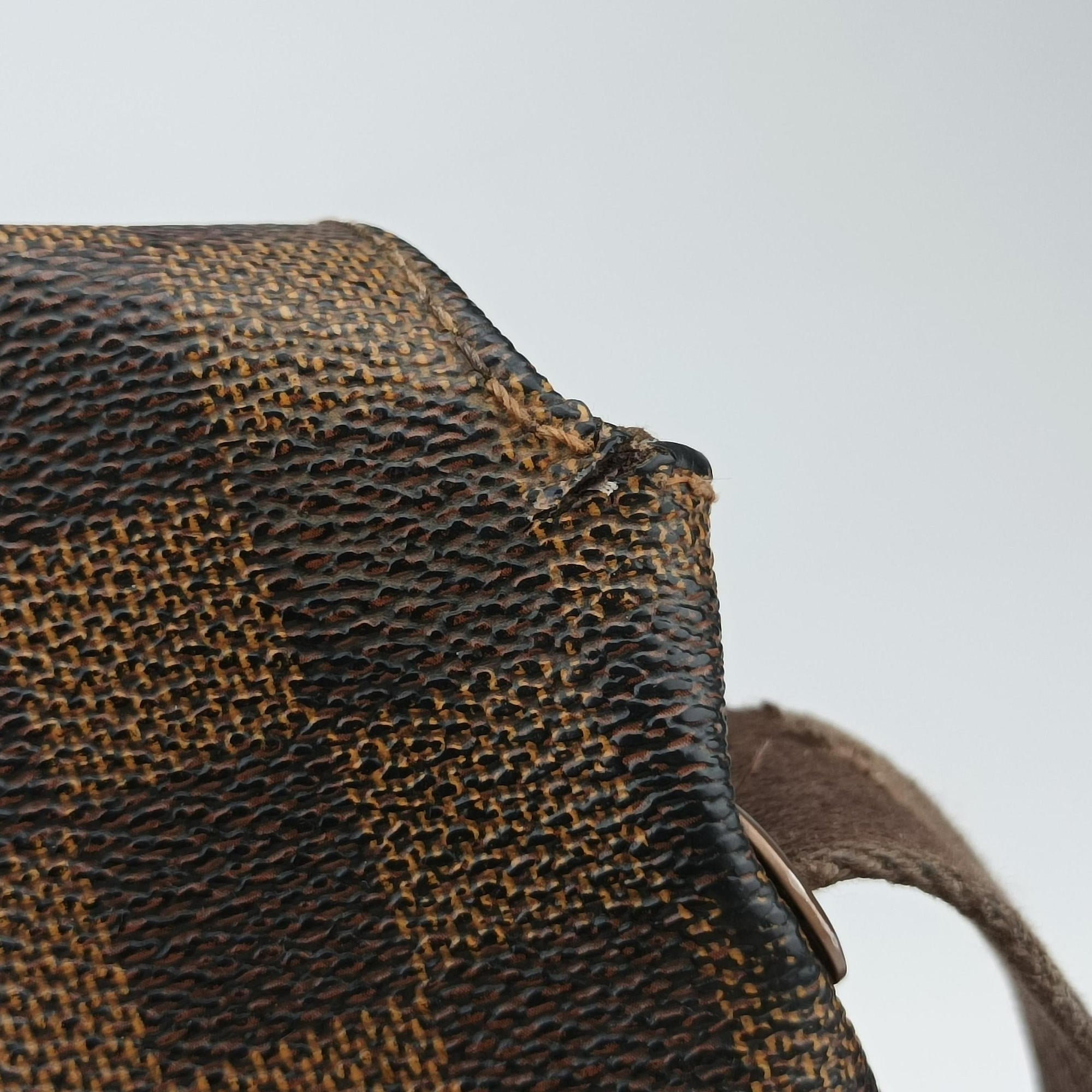 Vintage Louis Vuitton BROOKLYN PM EBENE Damier Canvas N51210 shoulderbag | stylenewstar