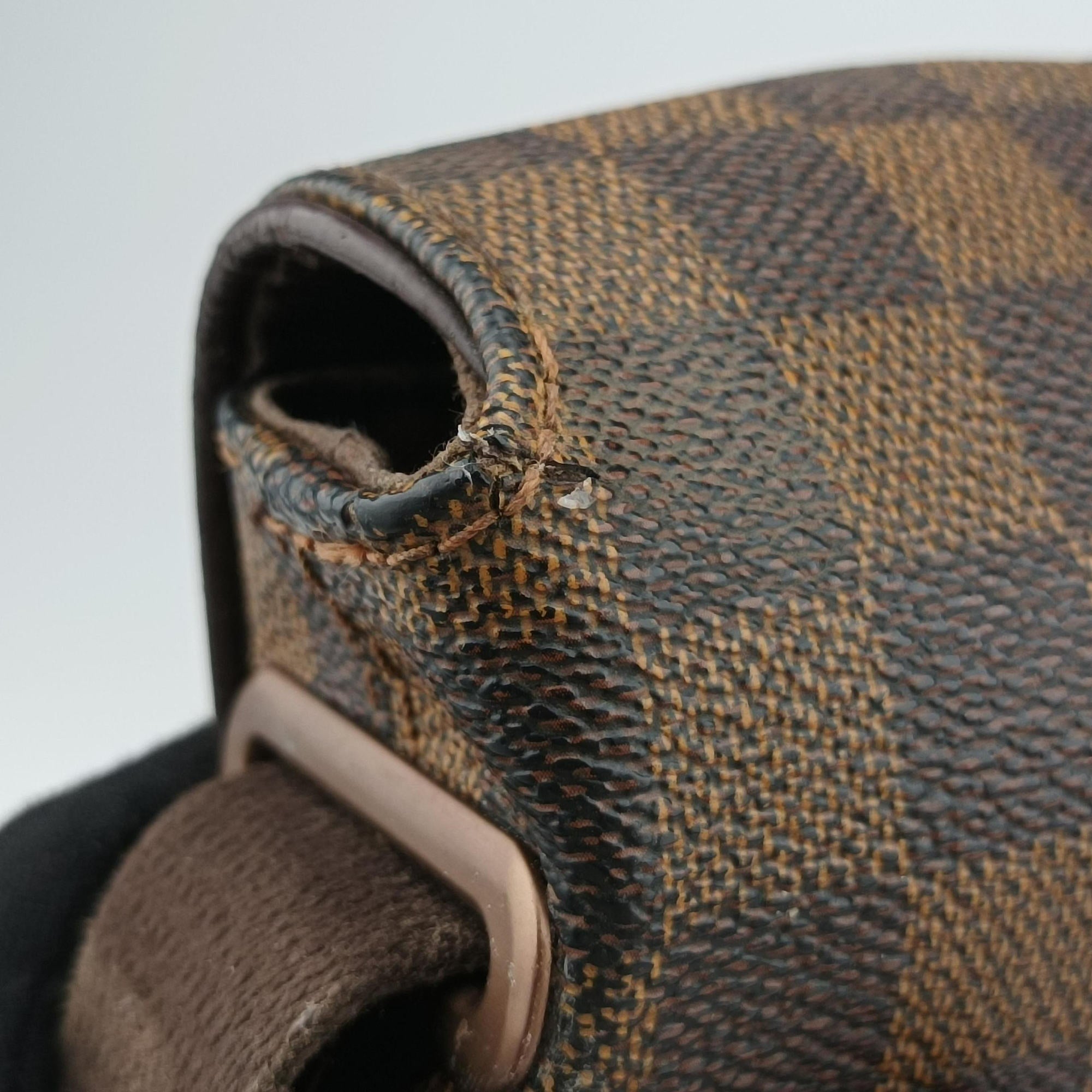 Vintage Louis Vuitton BROOKLYN PM EBENE Damier Canvas N51210 shoulderbag | stylenewstar