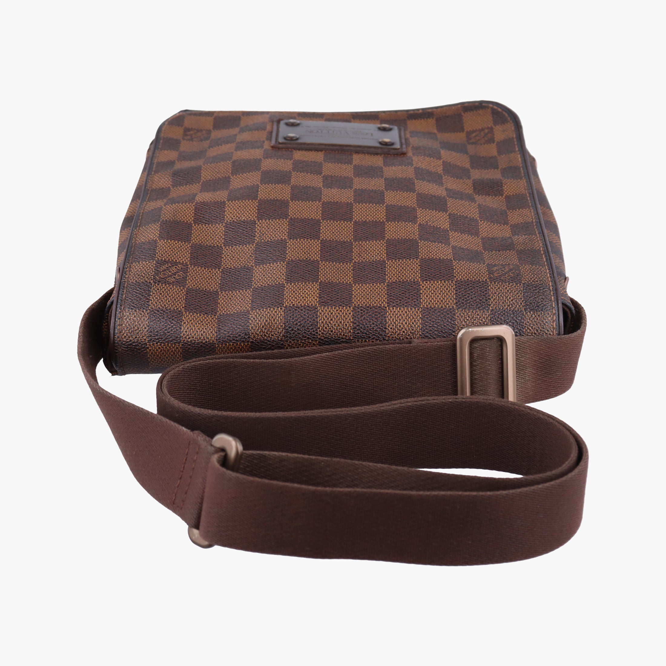 Vintage Louis Vuitton BROOKLYN PM EBENE Damier Canvas N51210 shoulderbag | stylenewstar