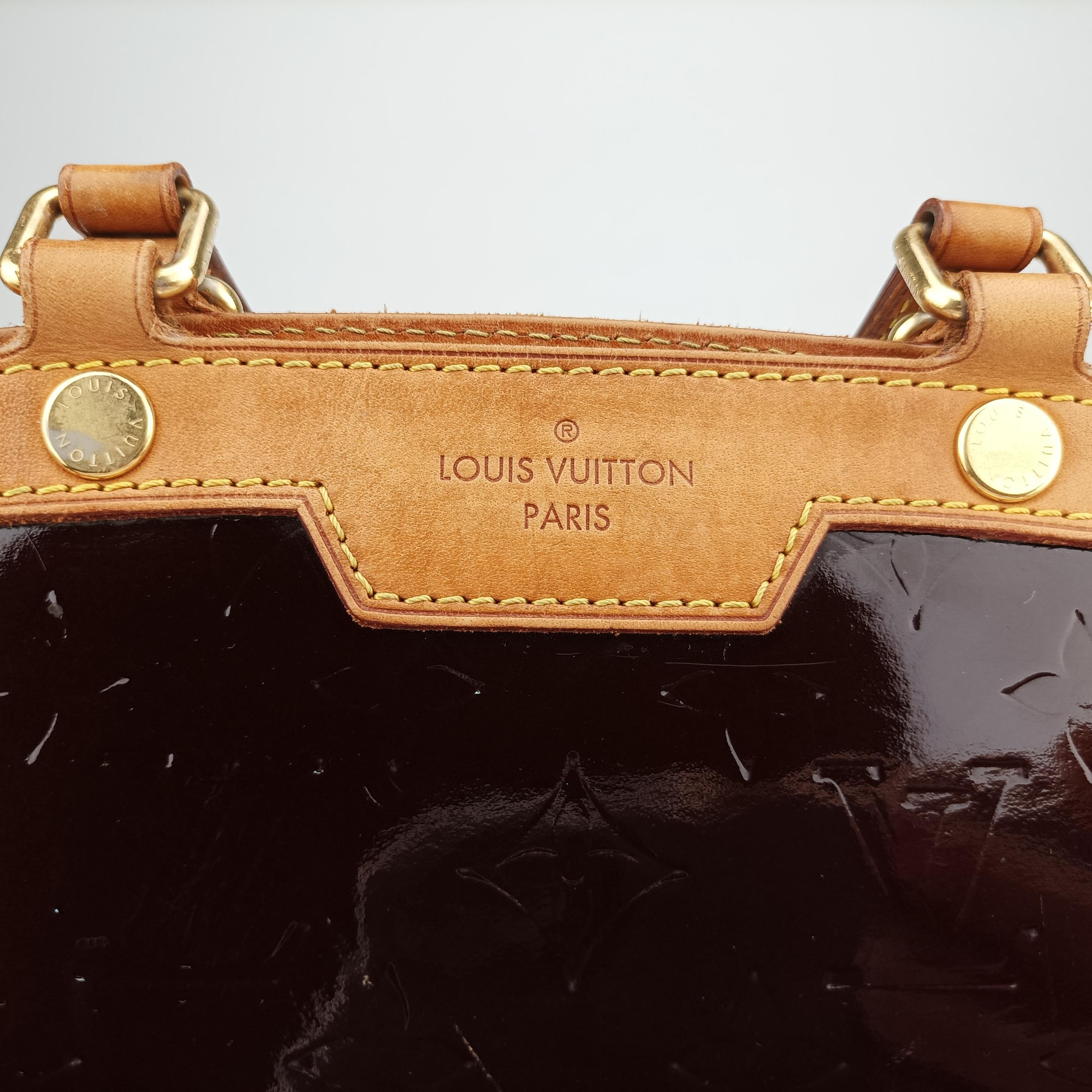 Pre-owned Louis Vuitton Brea MM Amarante Vernis M91619 shoulderbag | stylenewstar