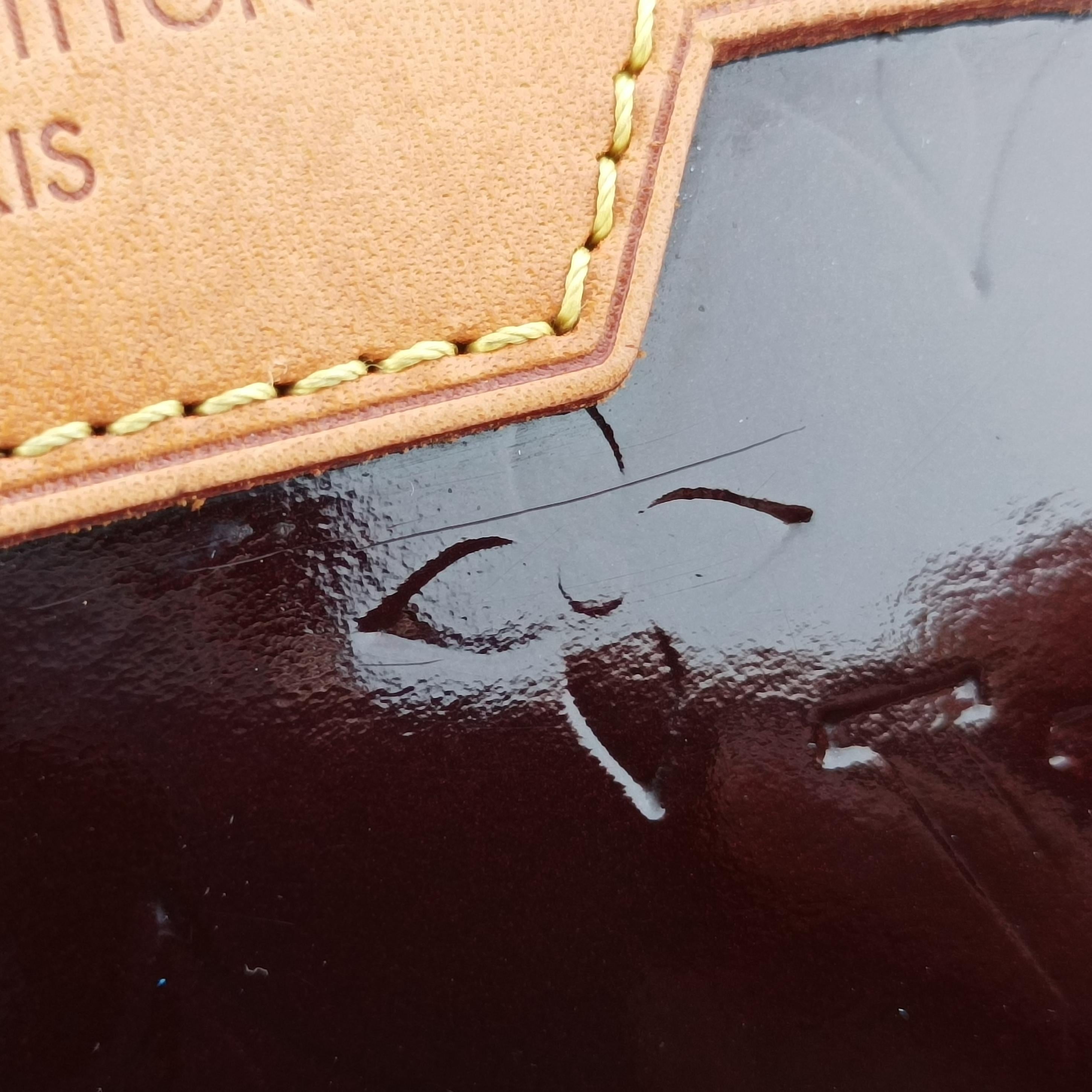 Pre-owned Louis Vuitton Brea MM Amarante Vernis M91619 shoulderbag | stylenewstar
