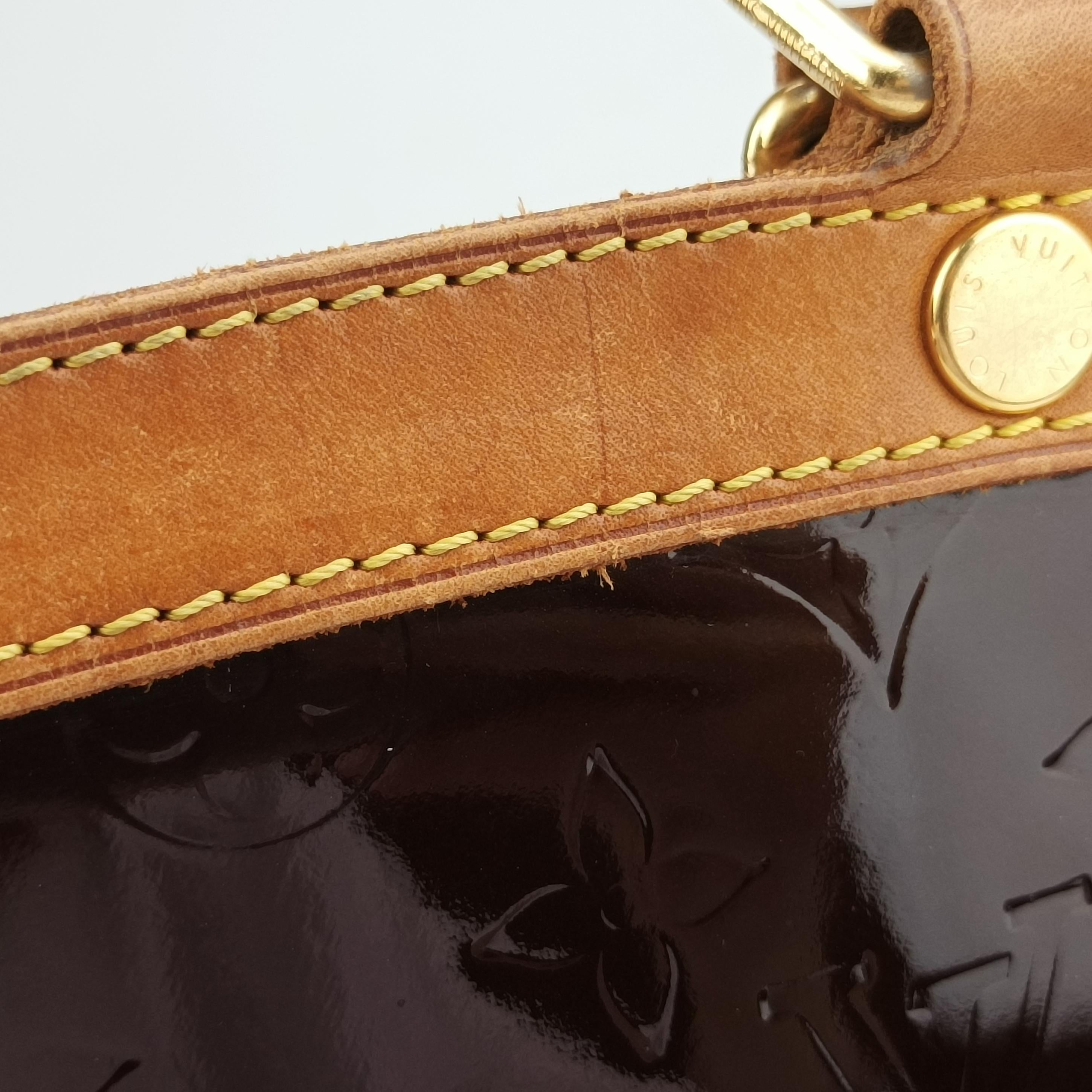 Pre-owned Louis Vuitton Brea MM Amarante Vernis M91619 shoulderbag | stylenewstar