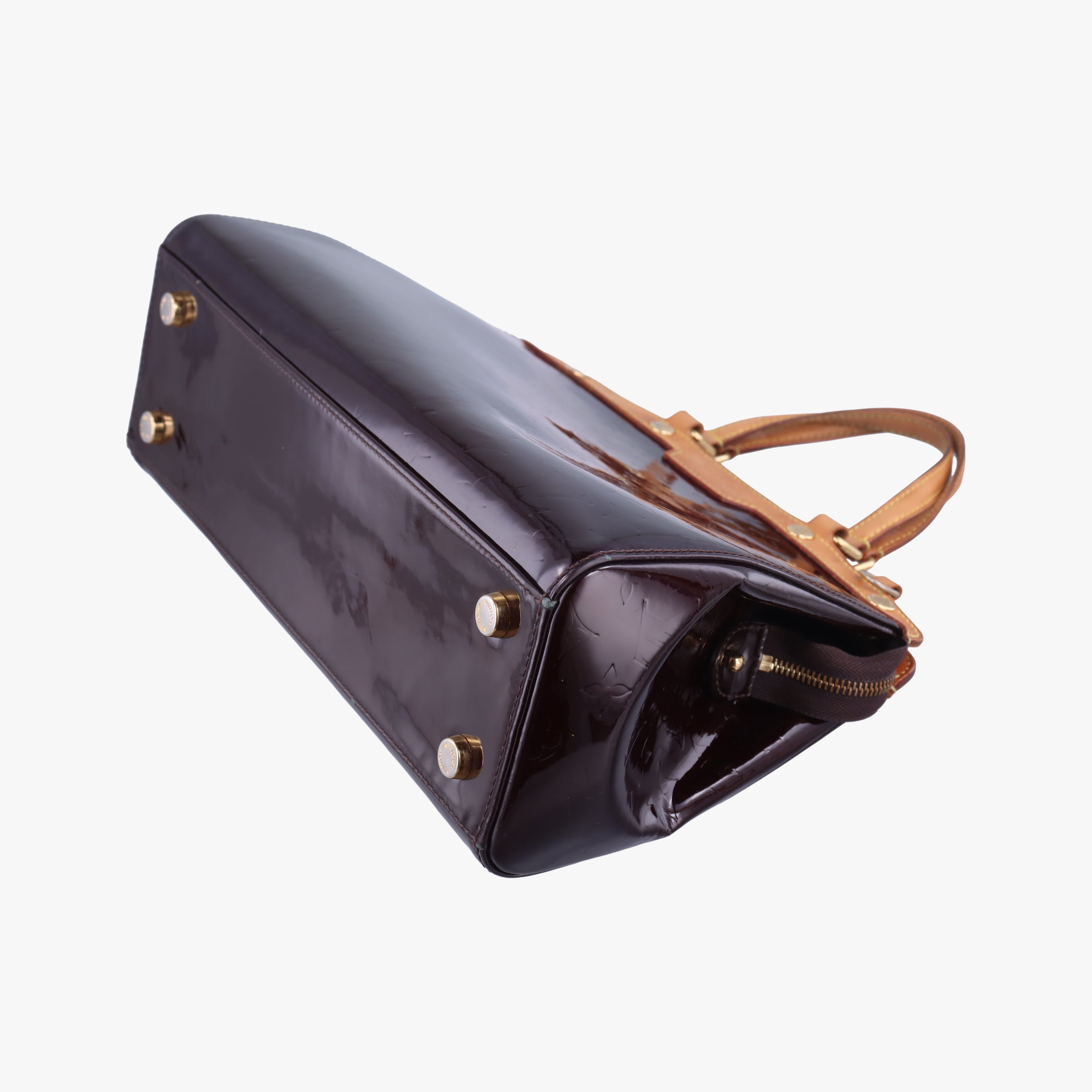 Pre-owned Louis Vuitton Brea MM Amarante Vernis M91619 shoulderbag | stylenewstar