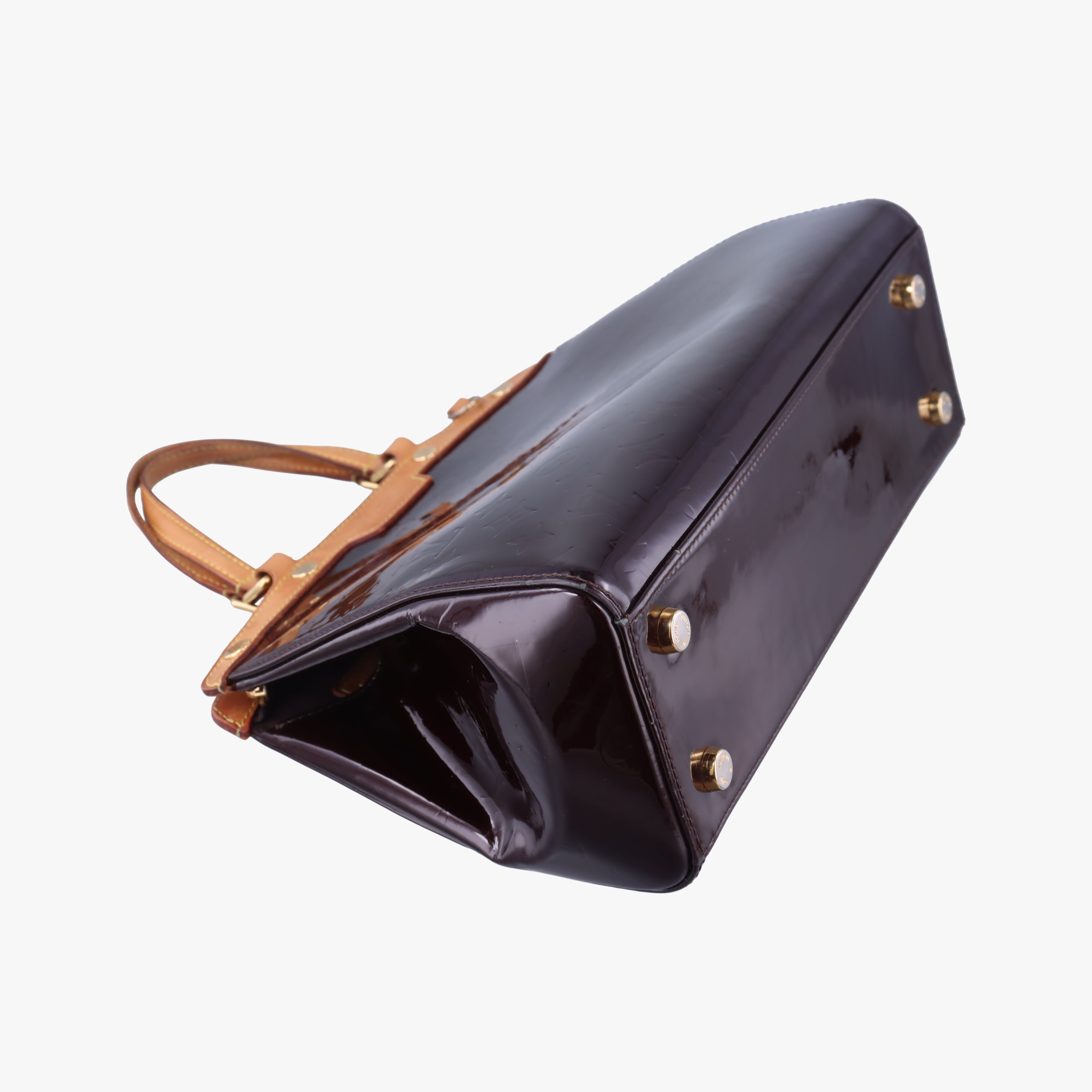Pre-owned Louis Vuitton Brea MM Amarante Vernis M91619 shoulderbag | stylenewstar