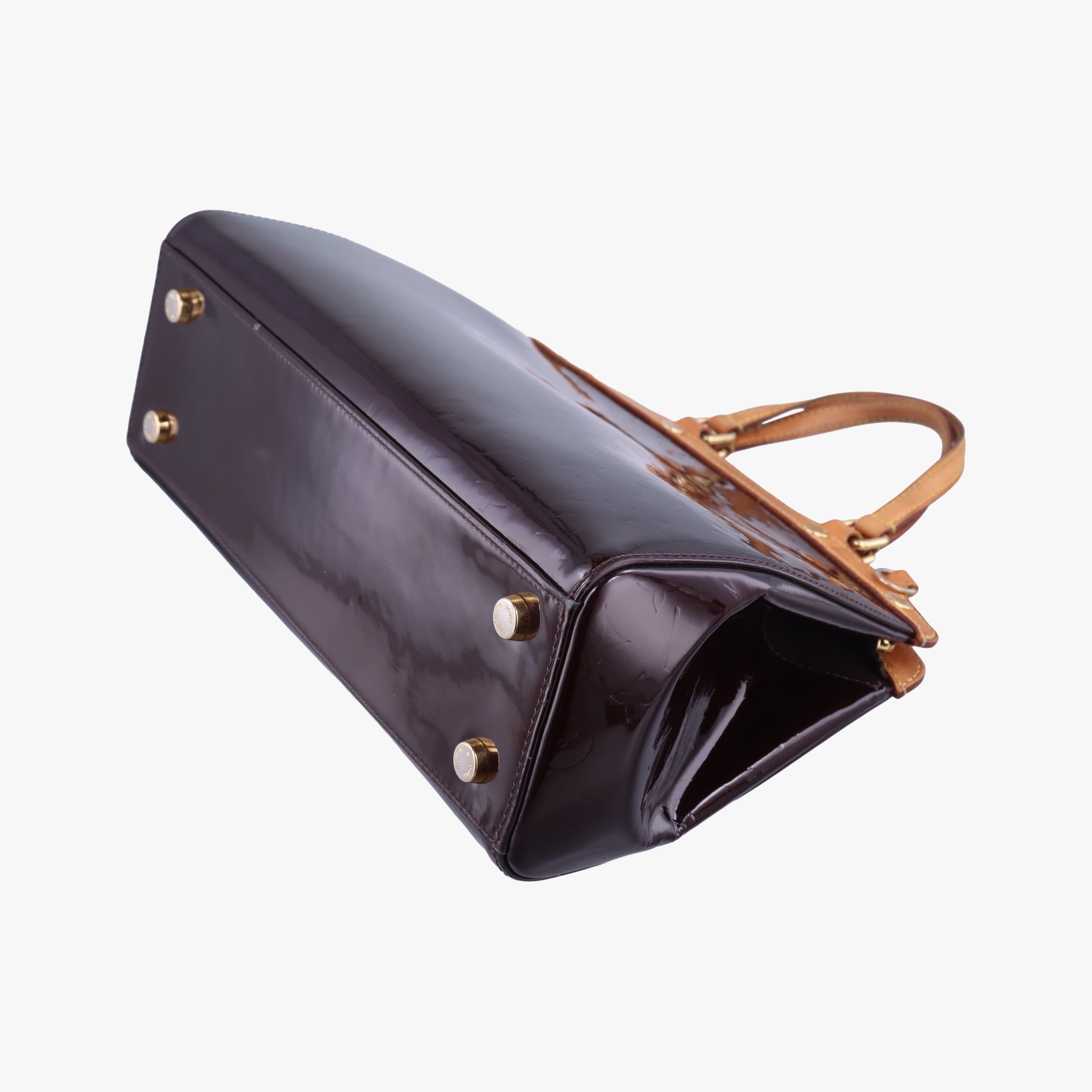 Pre-owned Louis Vuitton Brea MM Amarante Vernis M91619 shoulderbag | stylenewstar